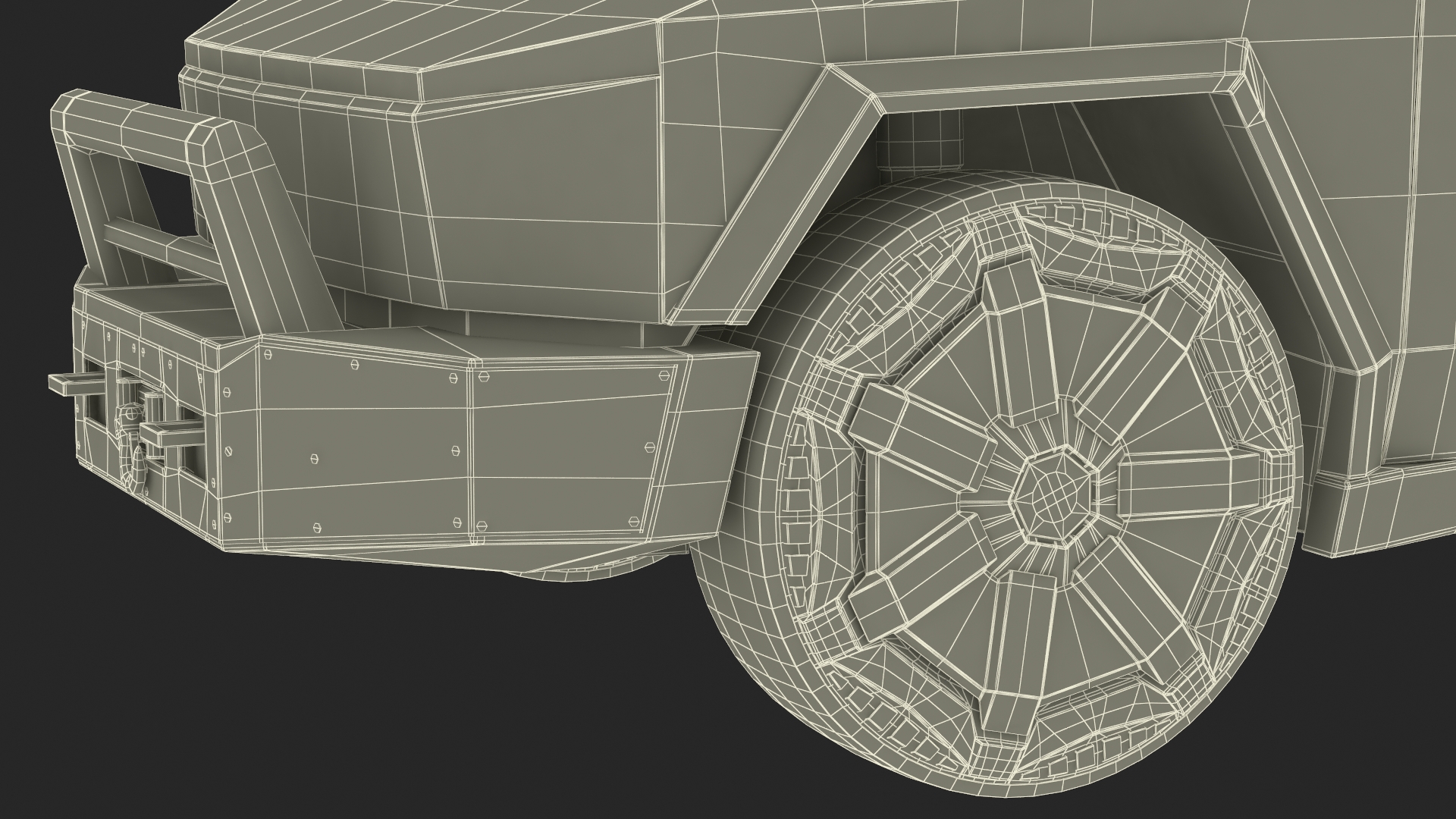 Tesla Cybertruck Police Car 3D