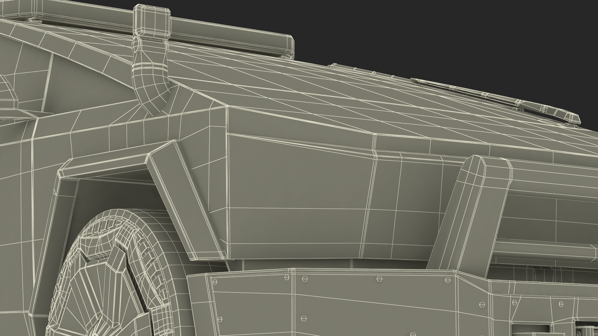Tesla Cybertruck Police Car 3D