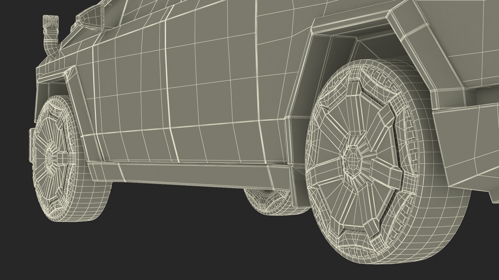 Tesla Cybertruck Police Car 3D