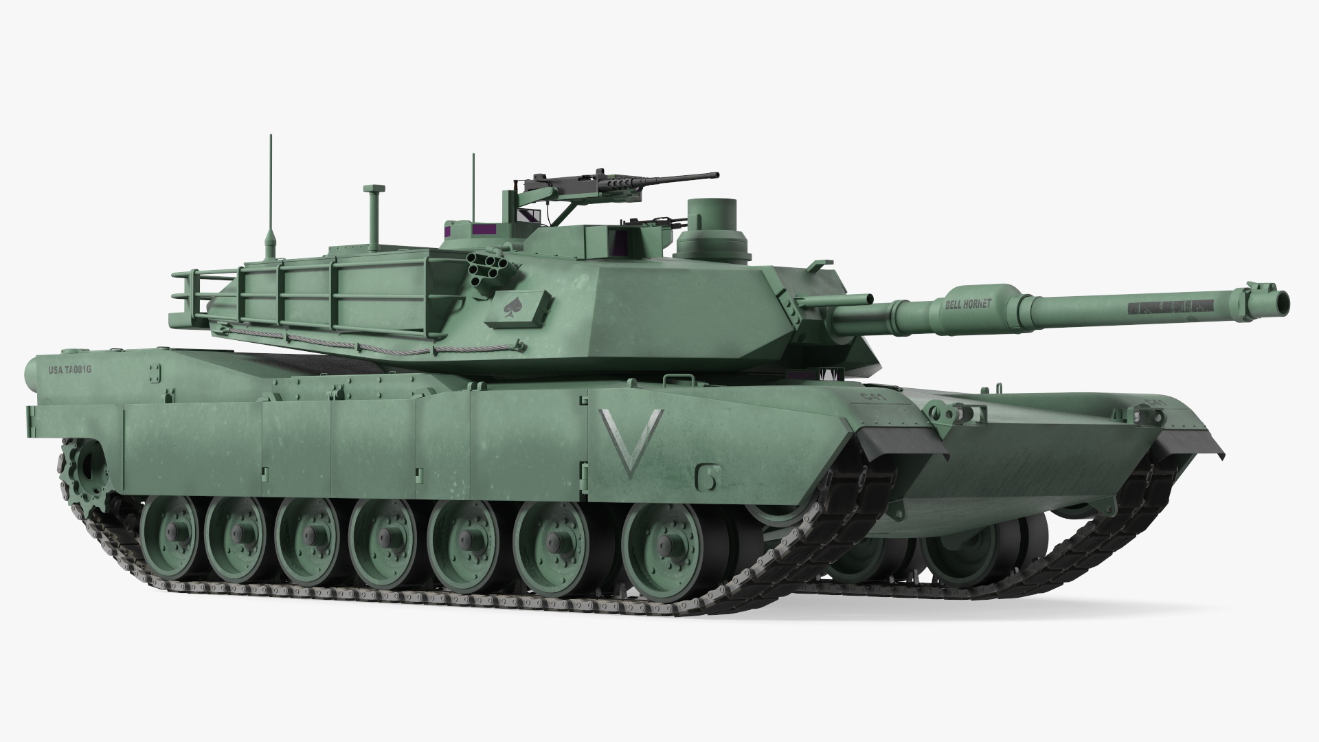 M1 Abrams 2 Green 3D
