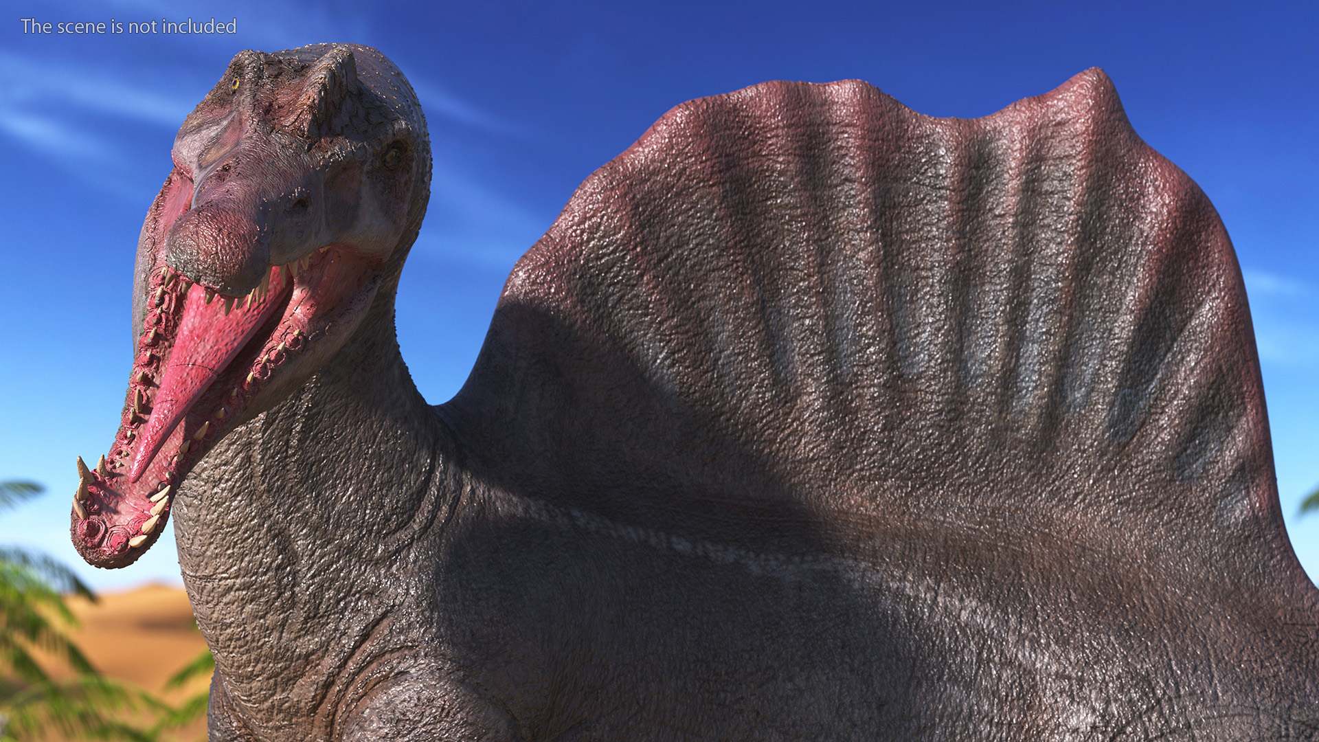 Spinosaurus Roaring Pose 3D model