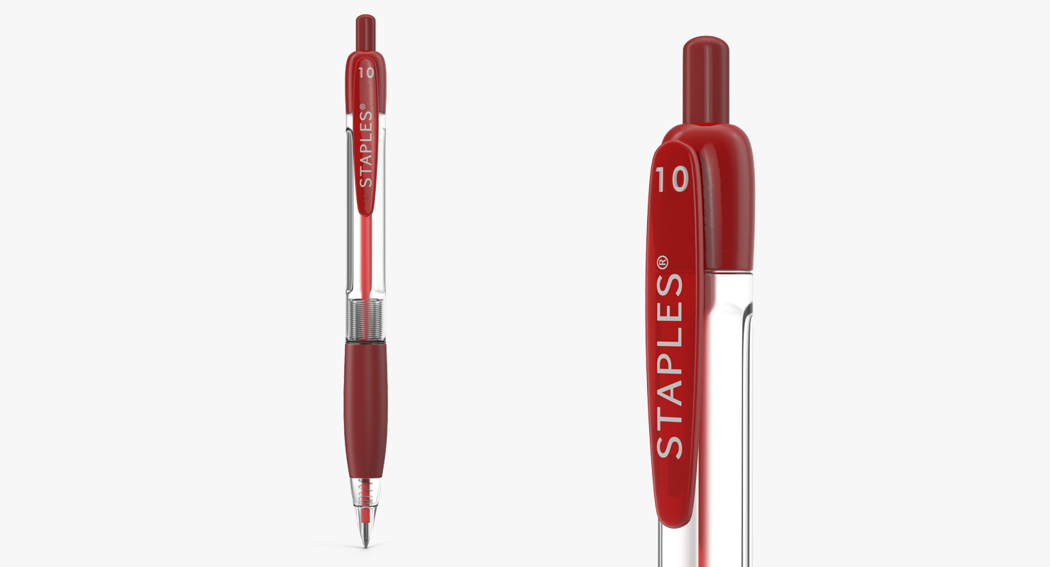 Red Ball Pen 3D
