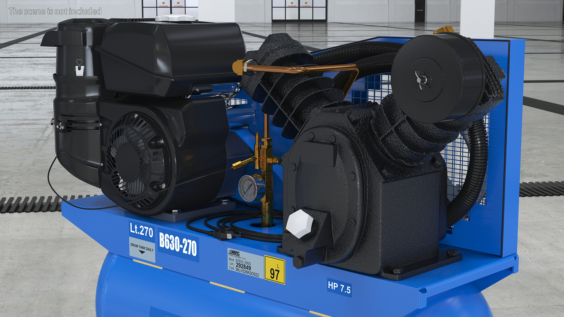 Air Compressor Abac 3D model