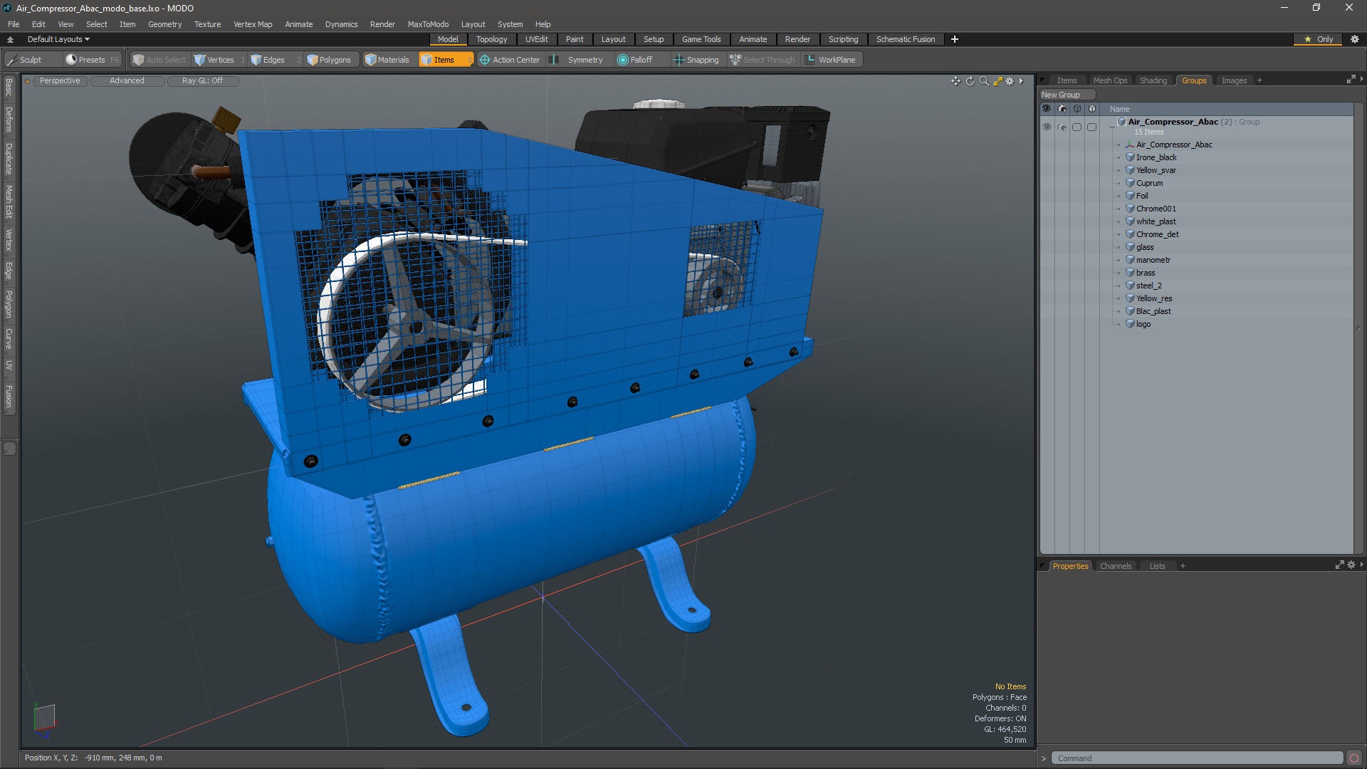Air Compressor Abac 3D model