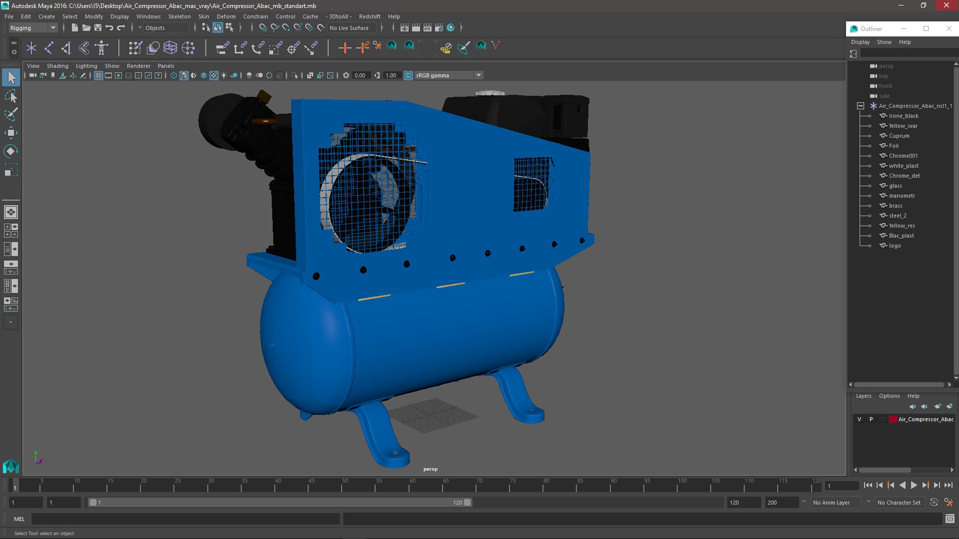 Air Compressor Abac 3D model