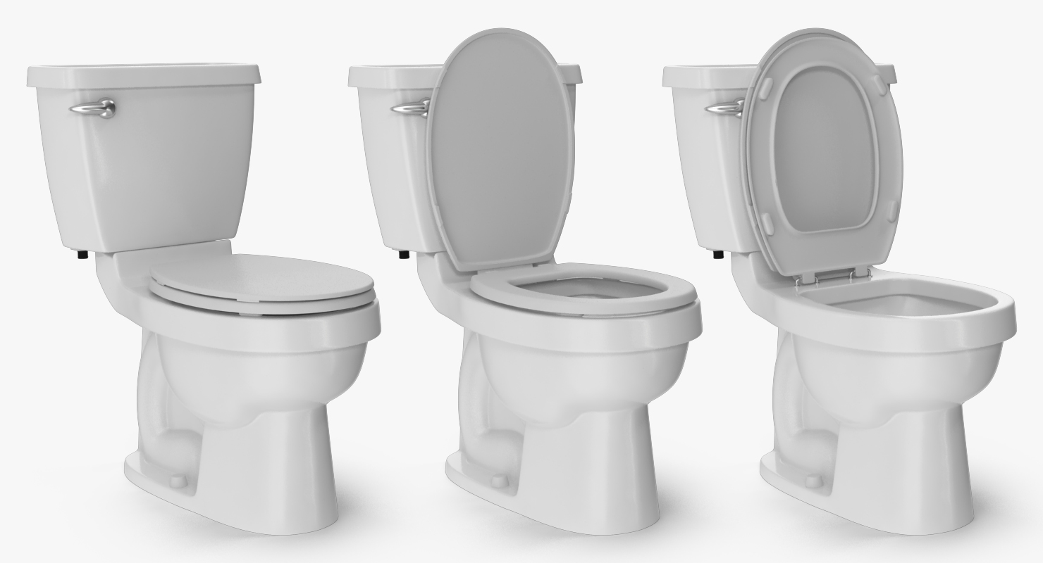 3D model Toilet Classic White