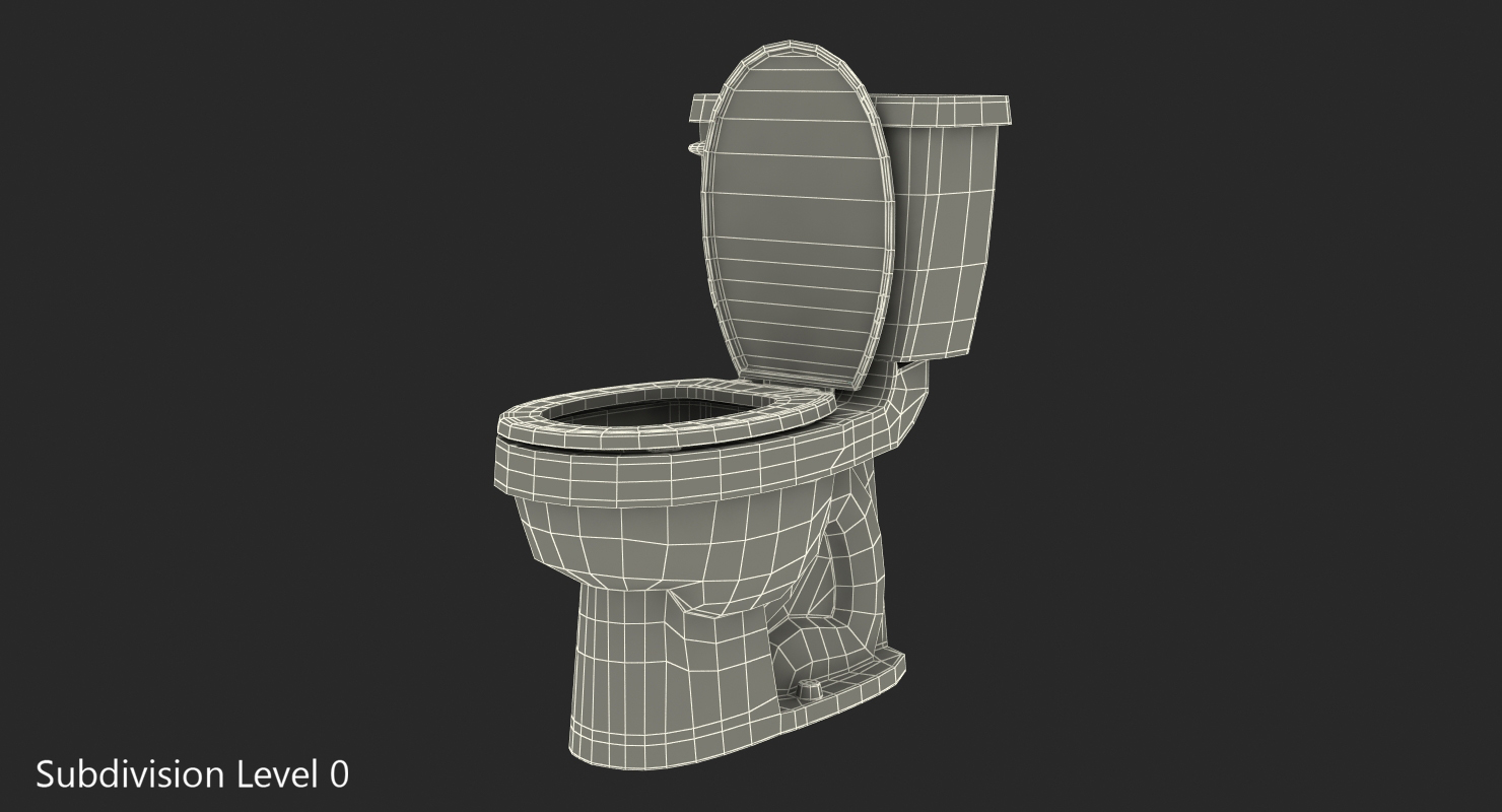 3D model Toilet Classic White