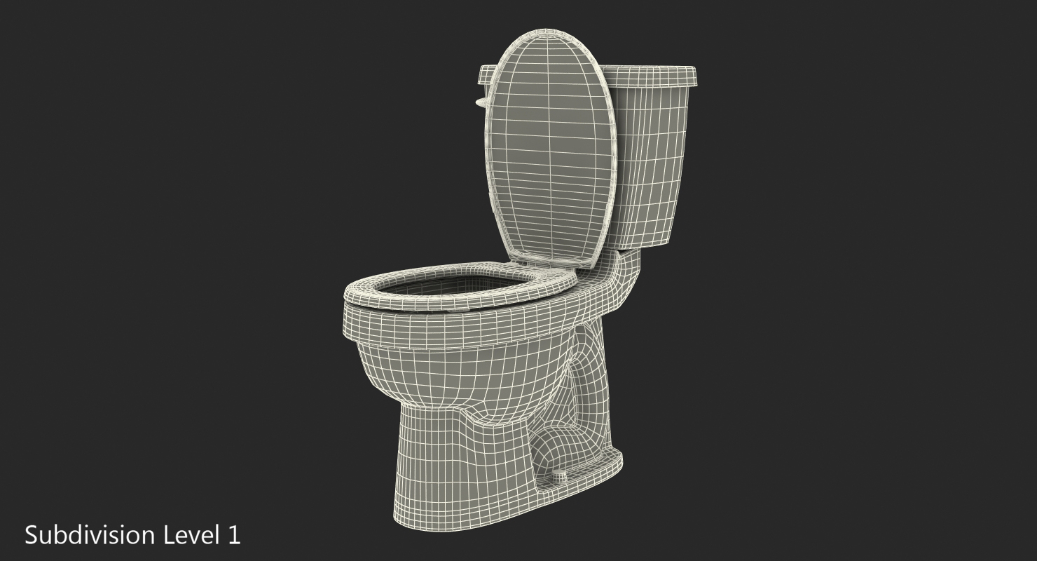 3D model Toilet Classic White
