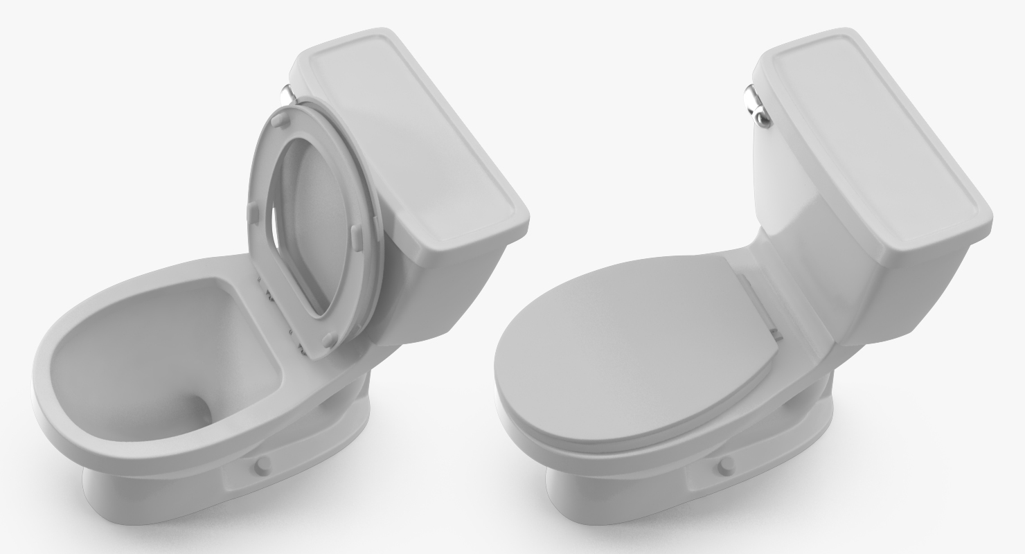 3D model Toilet Classic White