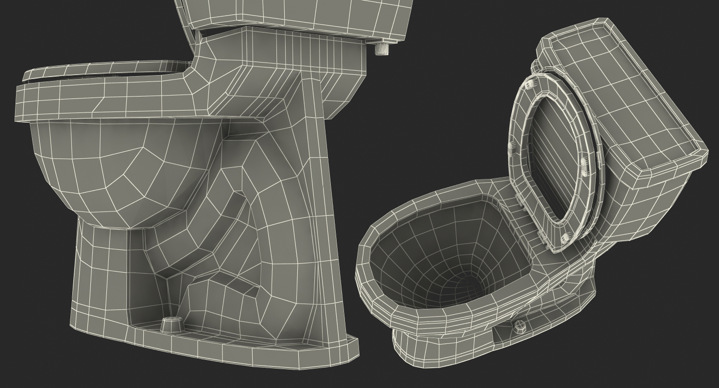 3D model Toilet Classic White