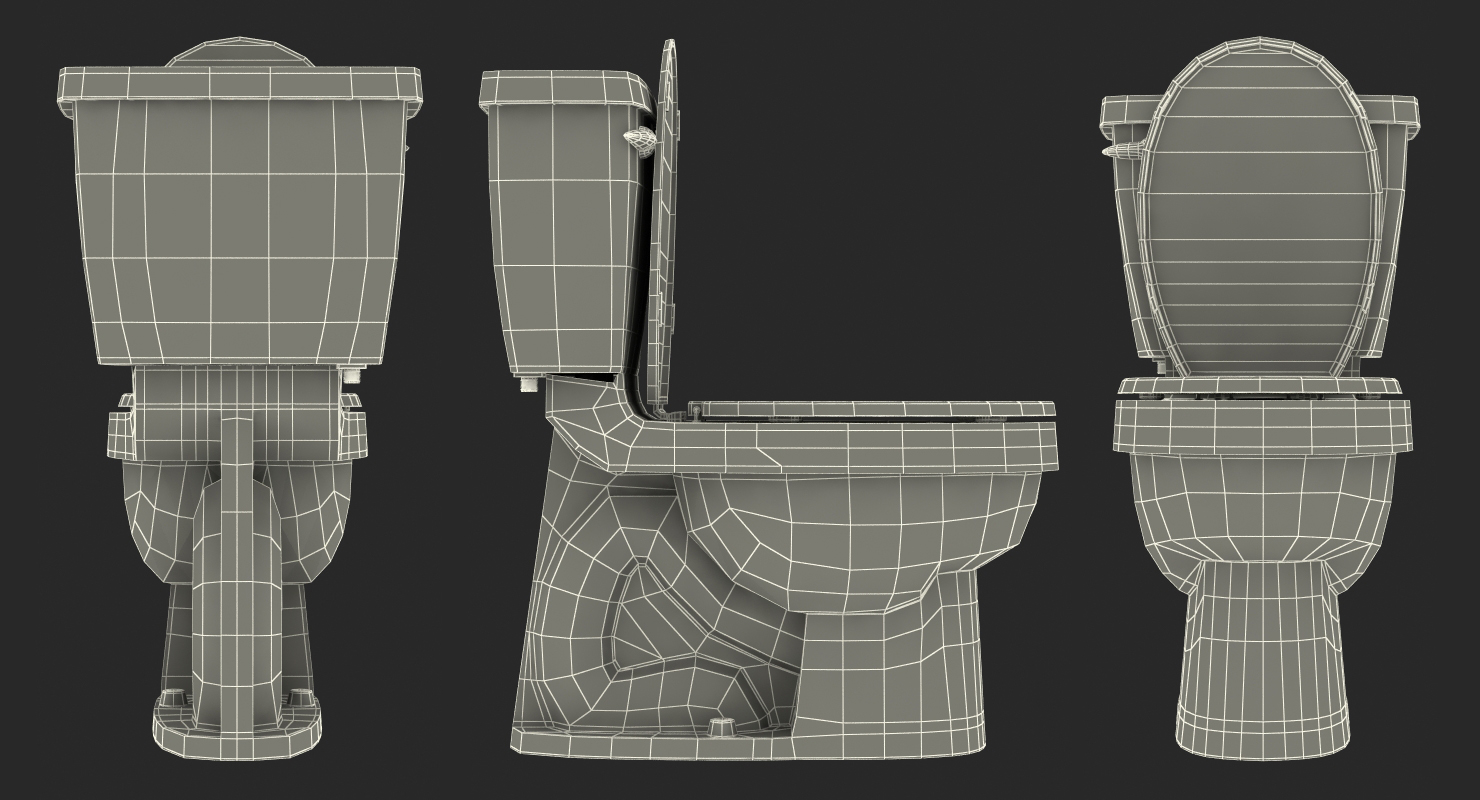 3D model Toilet Classic White