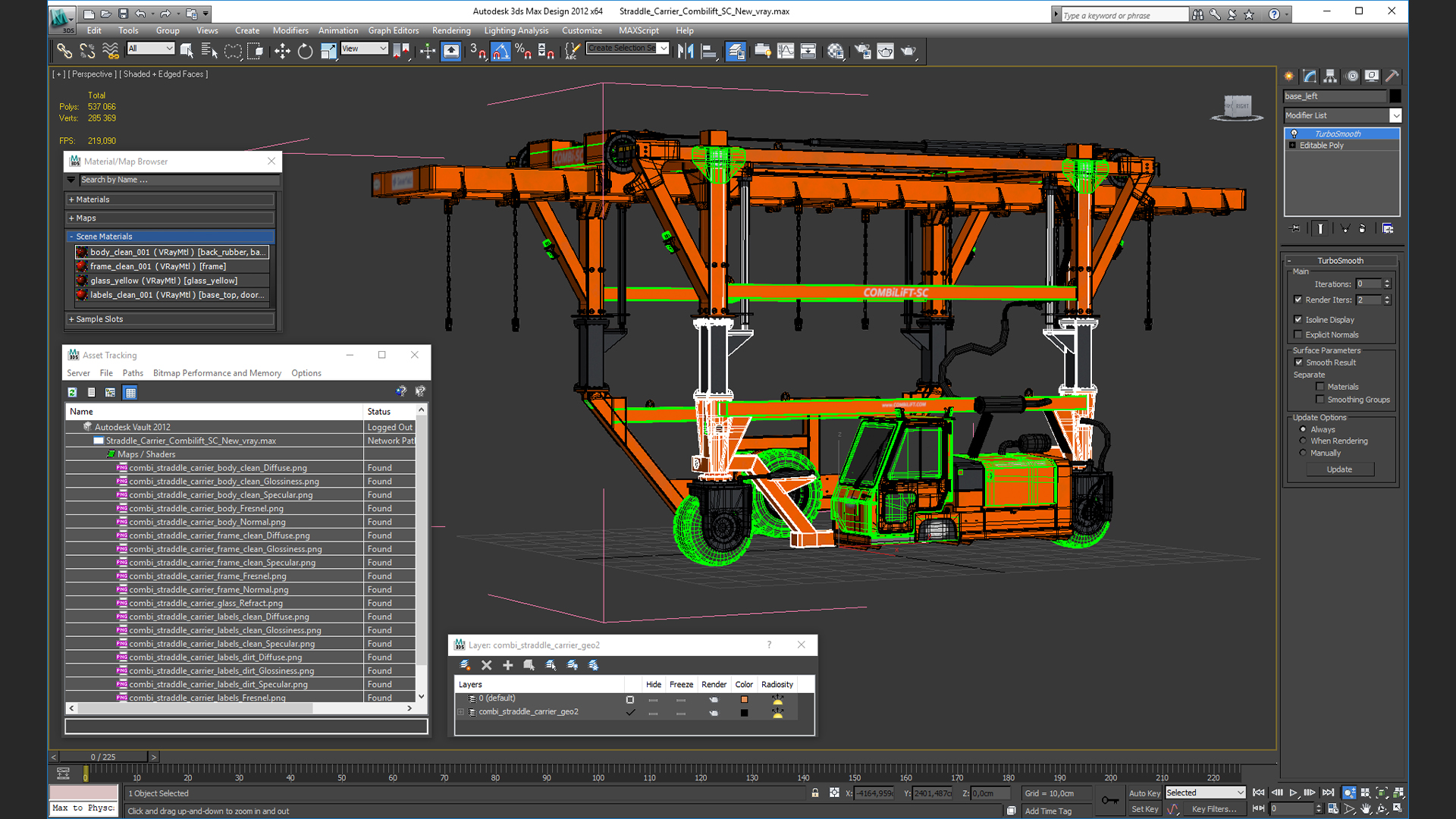 3D Straddle Carrier Combilift SC New model