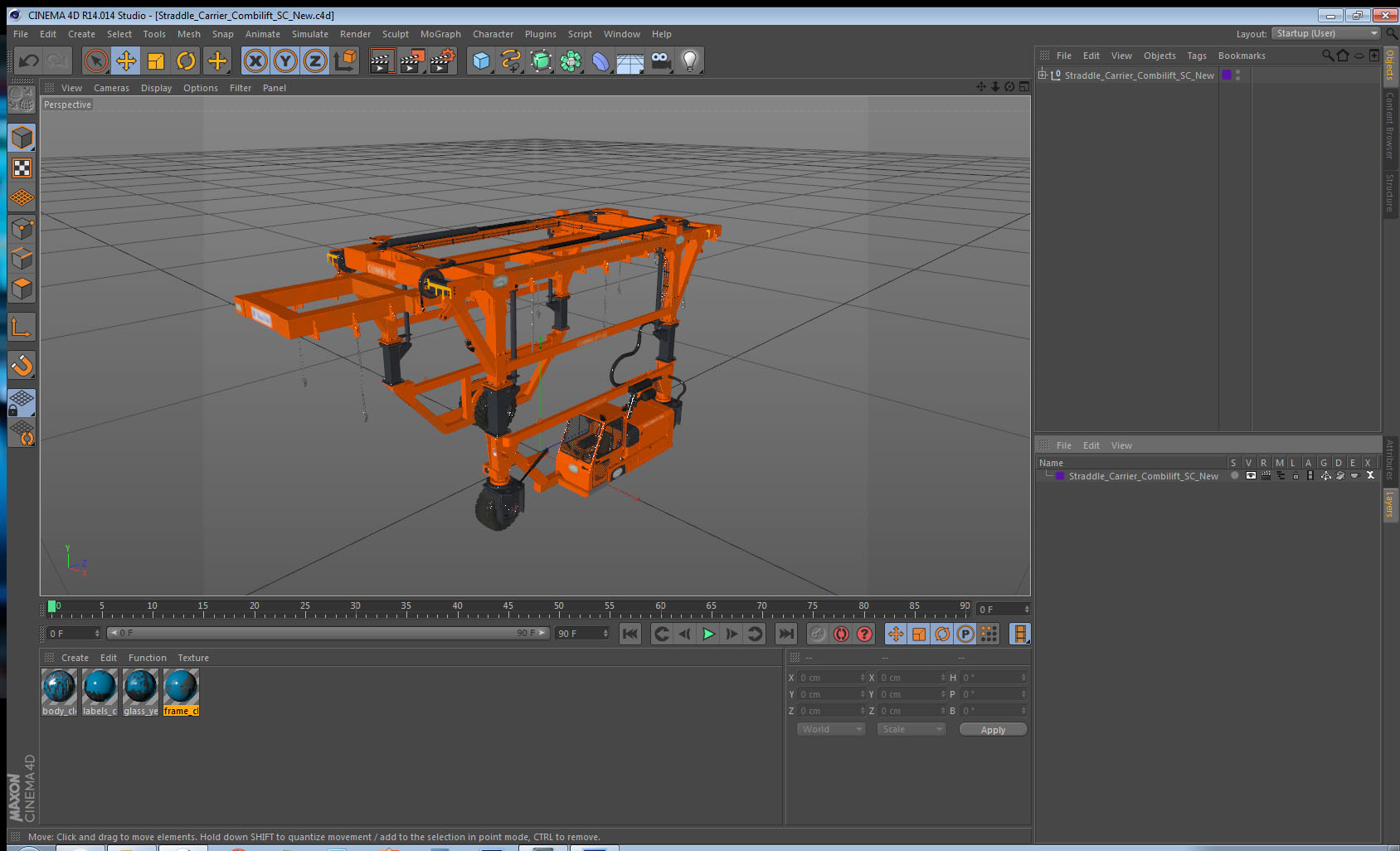 3D Straddle Carrier Combilift SC New model