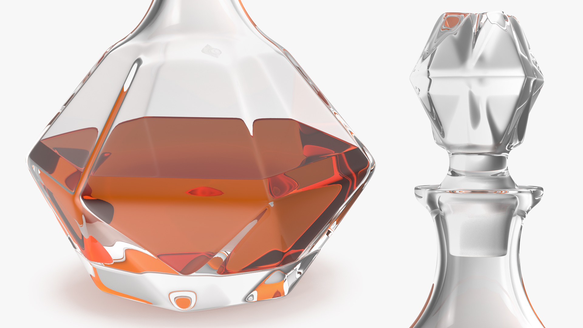 Glass Whiskey Decanter 3D