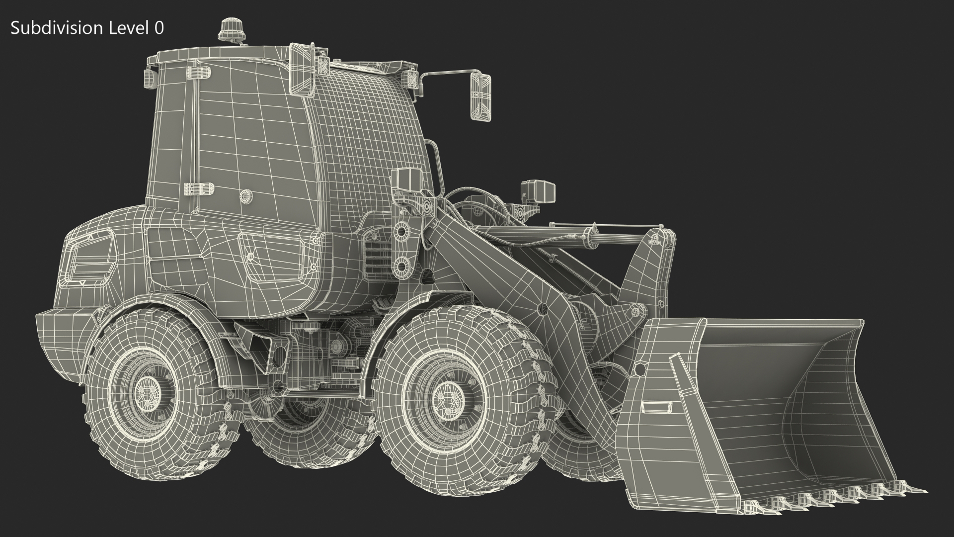 3D Volvo L25 Electric Loader with Bucket Simple Interior model