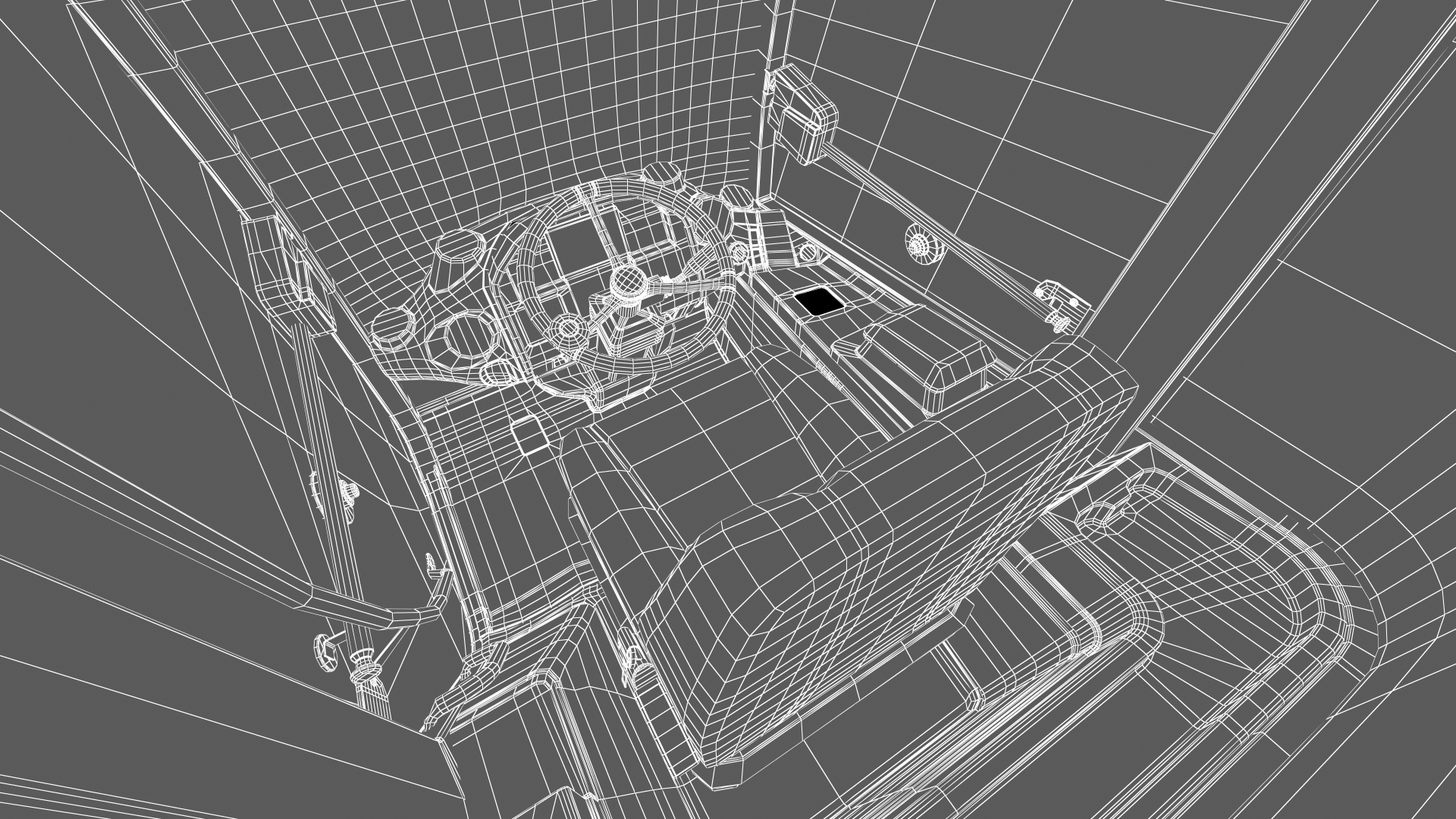 3D Volvo L25 Electric Loader with Bucket Simple Interior model