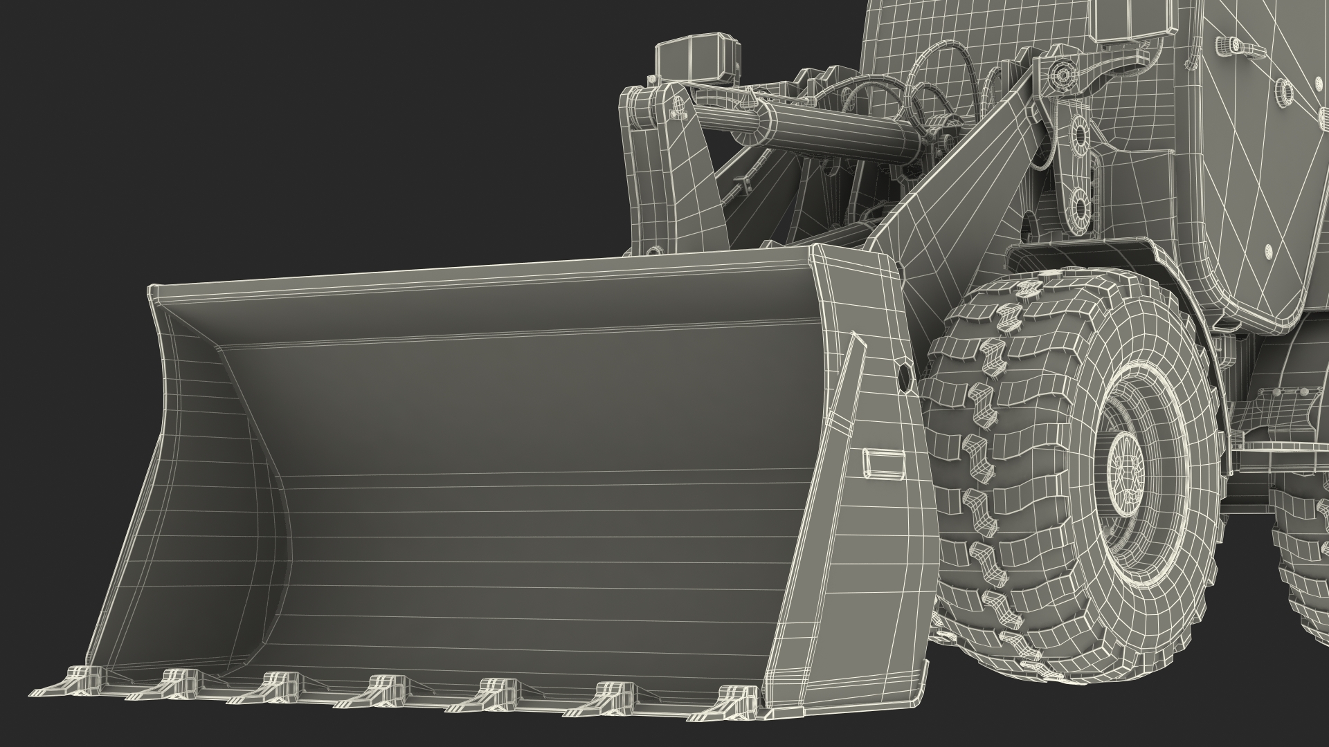 3D Volvo L25 Electric Loader with Bucket Simple Interior model