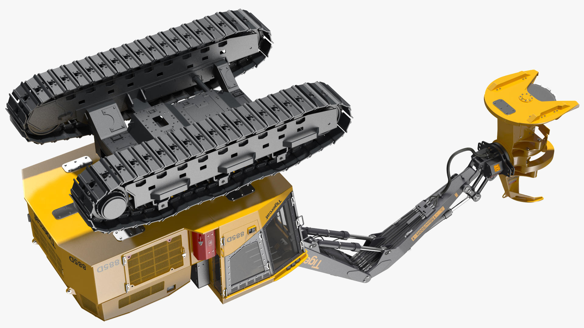 3D Tigercat 855D Tracked Feller Buncher