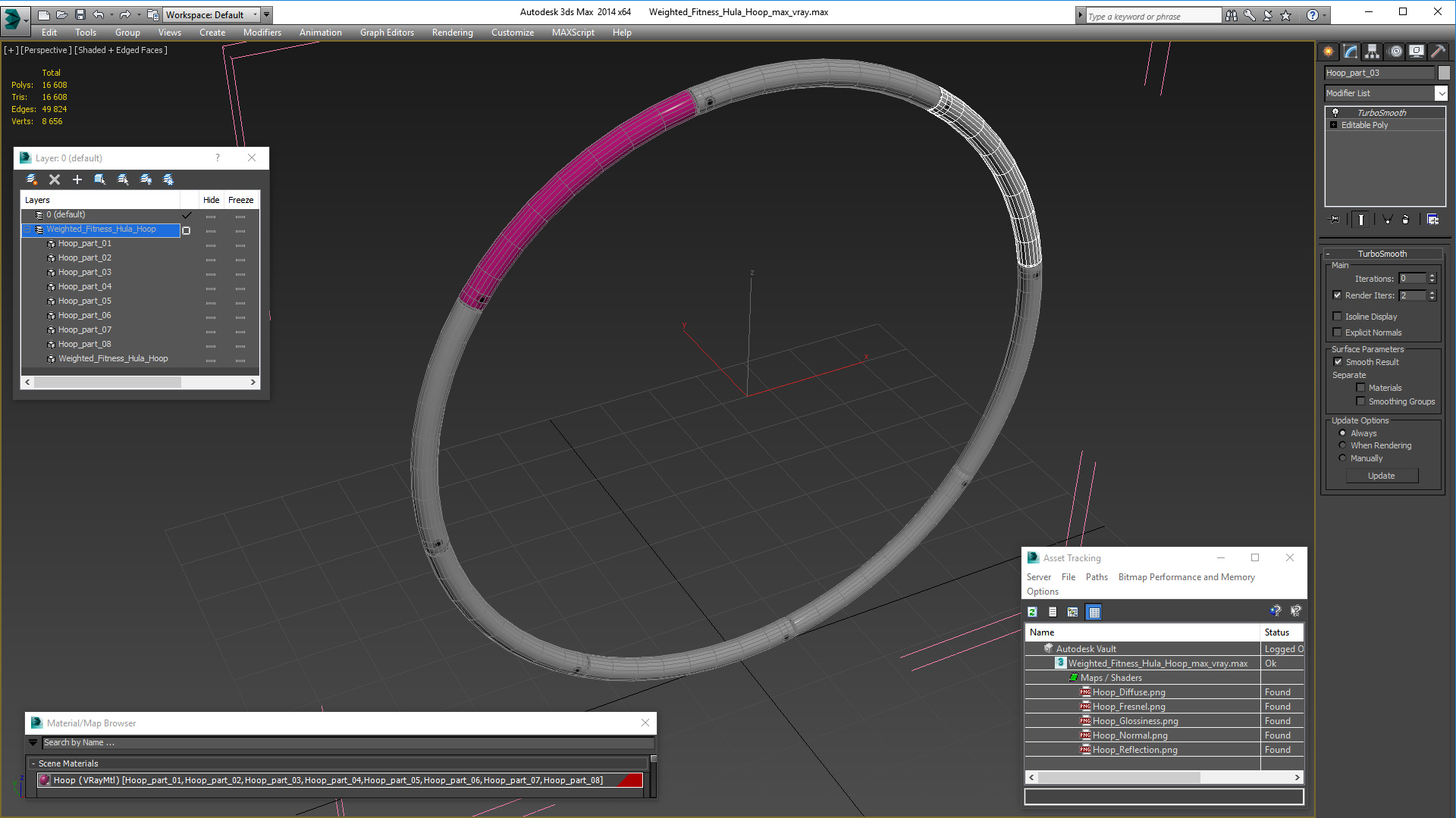 3D Weighted Fitness Hula Hoop