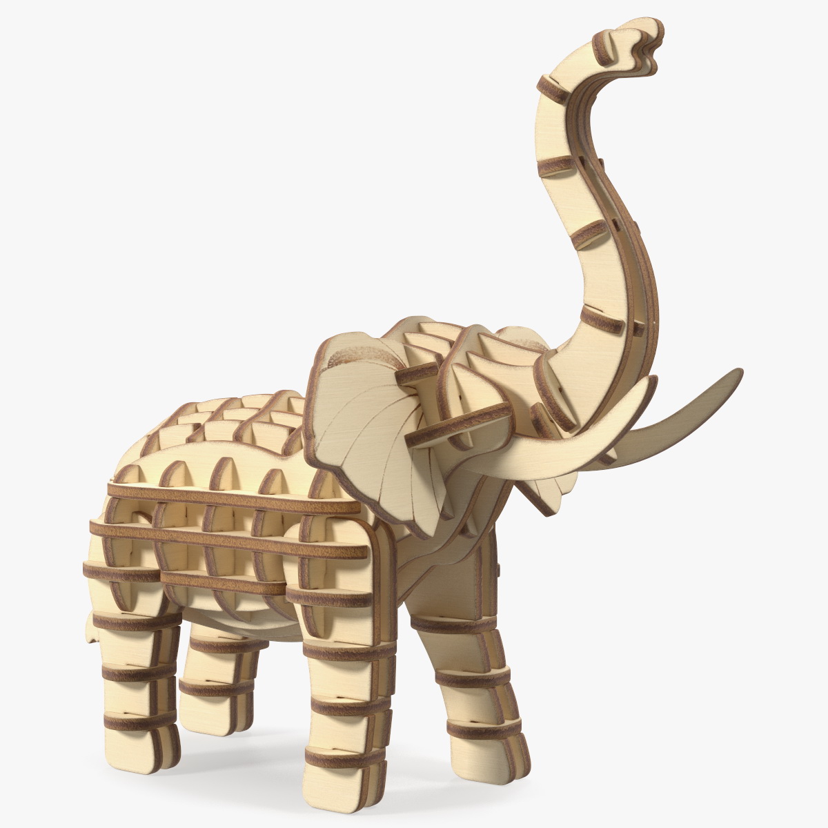 Elephant Wooden 3D Puzzle, view 3