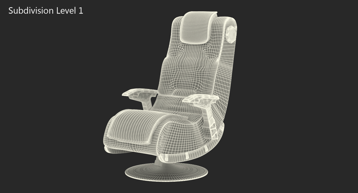 3D model Gaming Chair XRocker Pro Series Pedestal