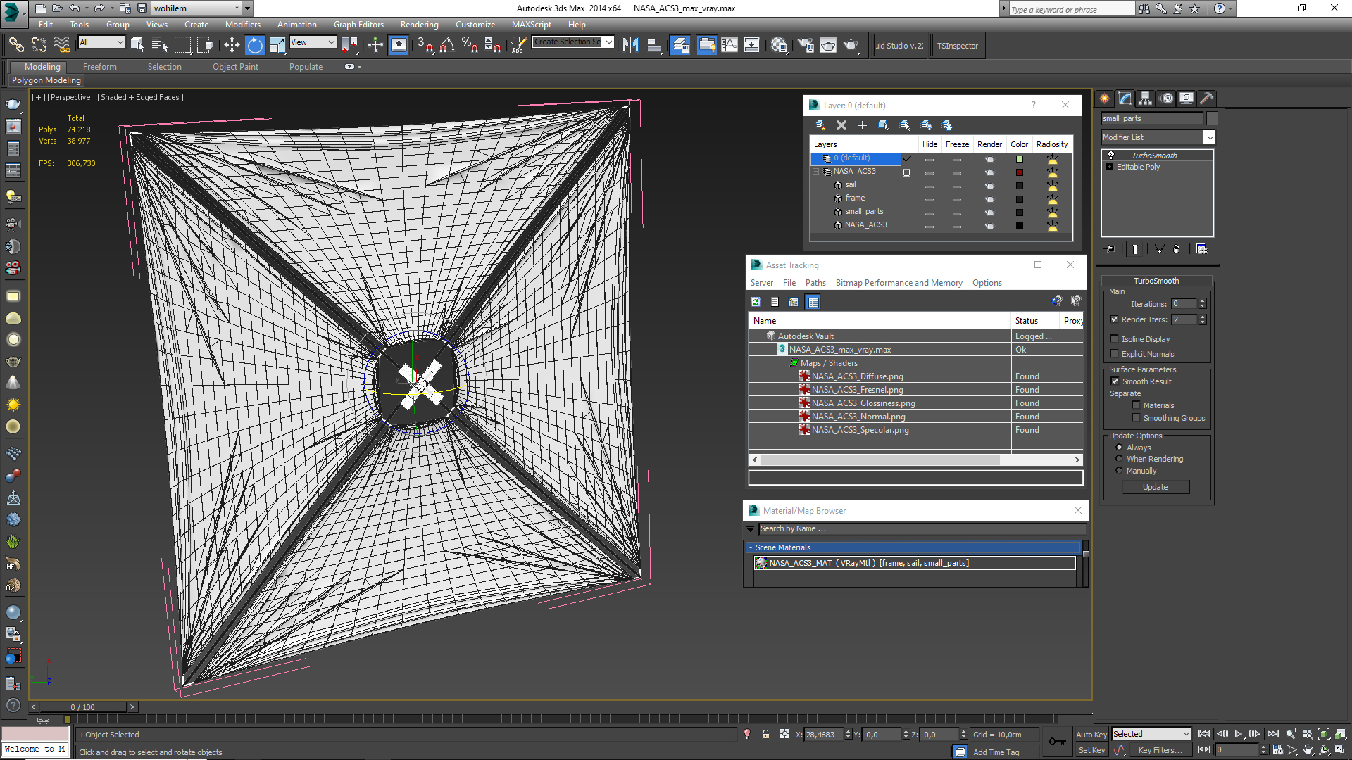 3D model NASA  ACS3