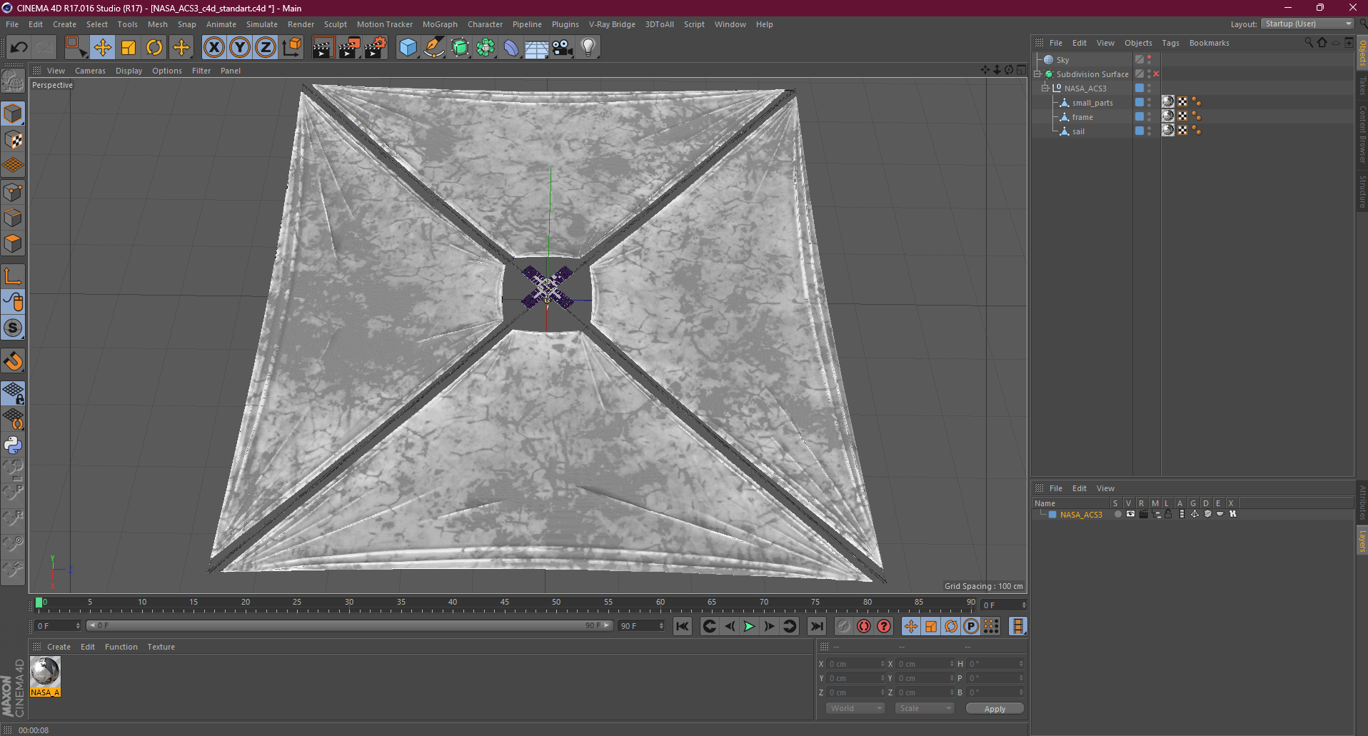 3D model NASA  ACS3