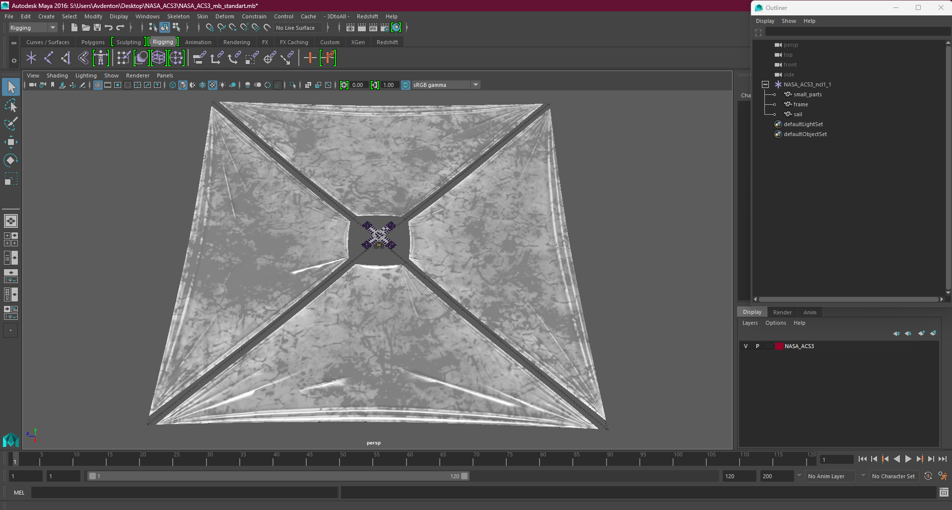 3D model NASA  ACS3