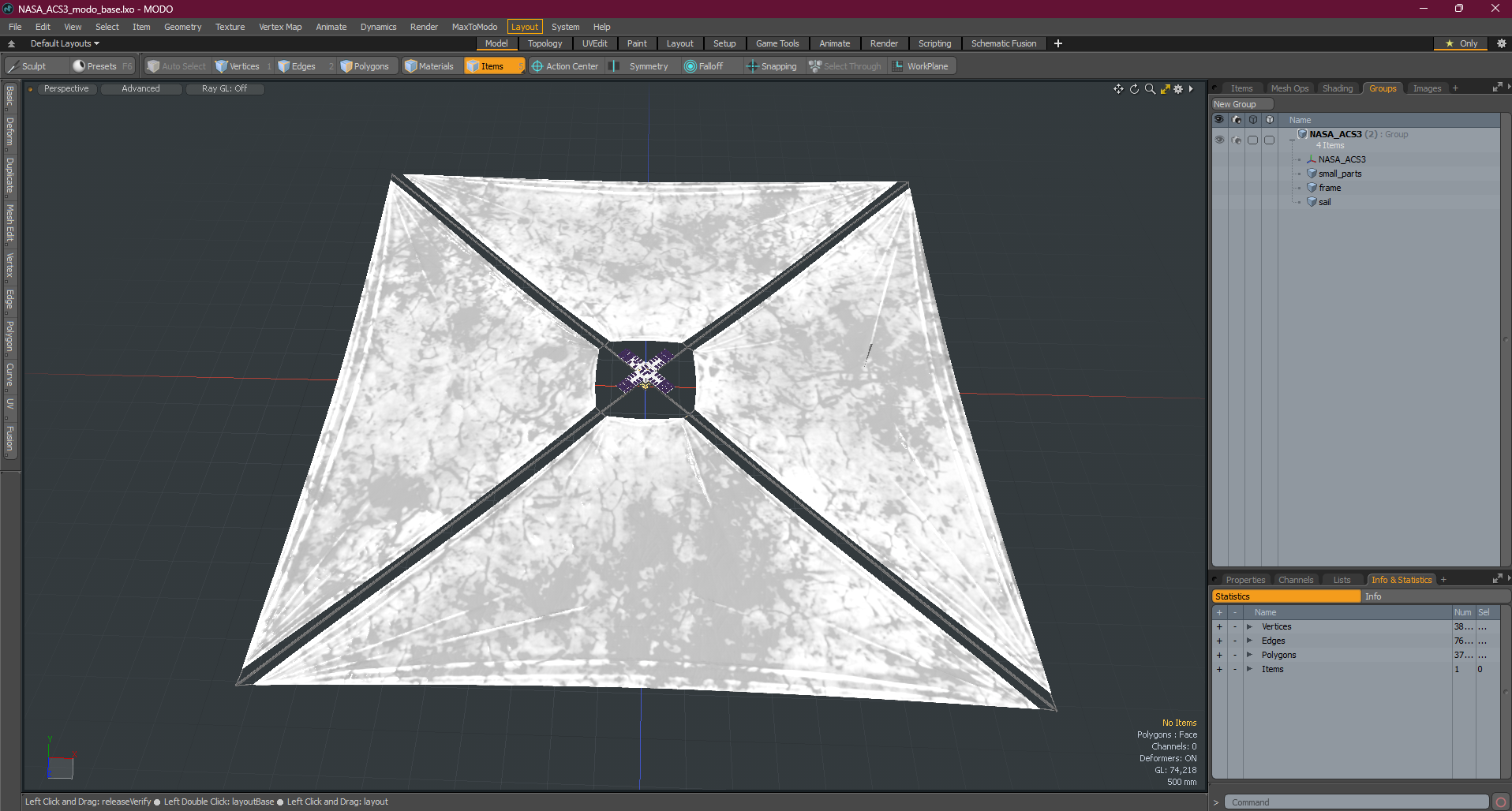 3D model NASA  ACS3