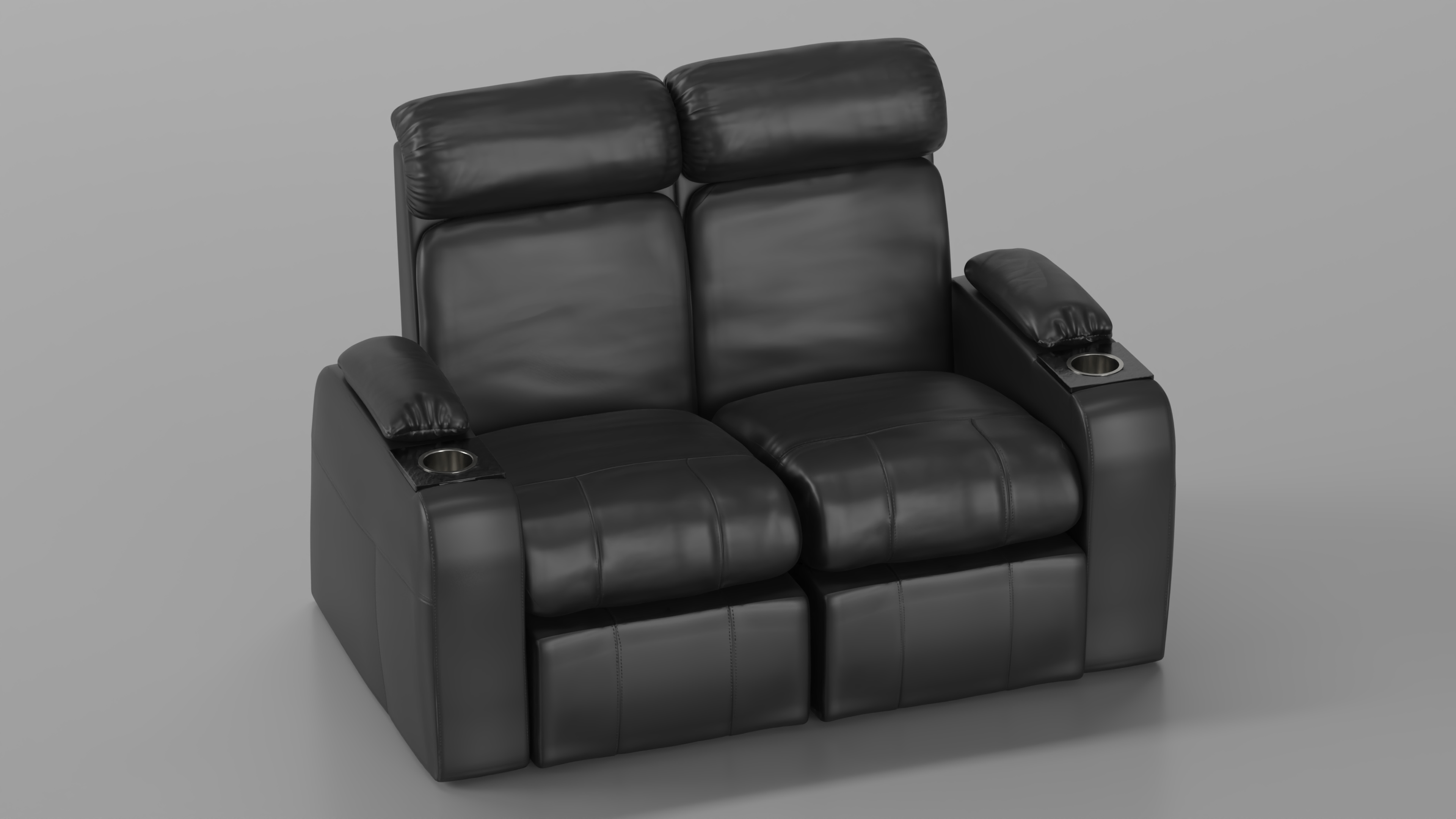 3D model Armchair for Cinema Black