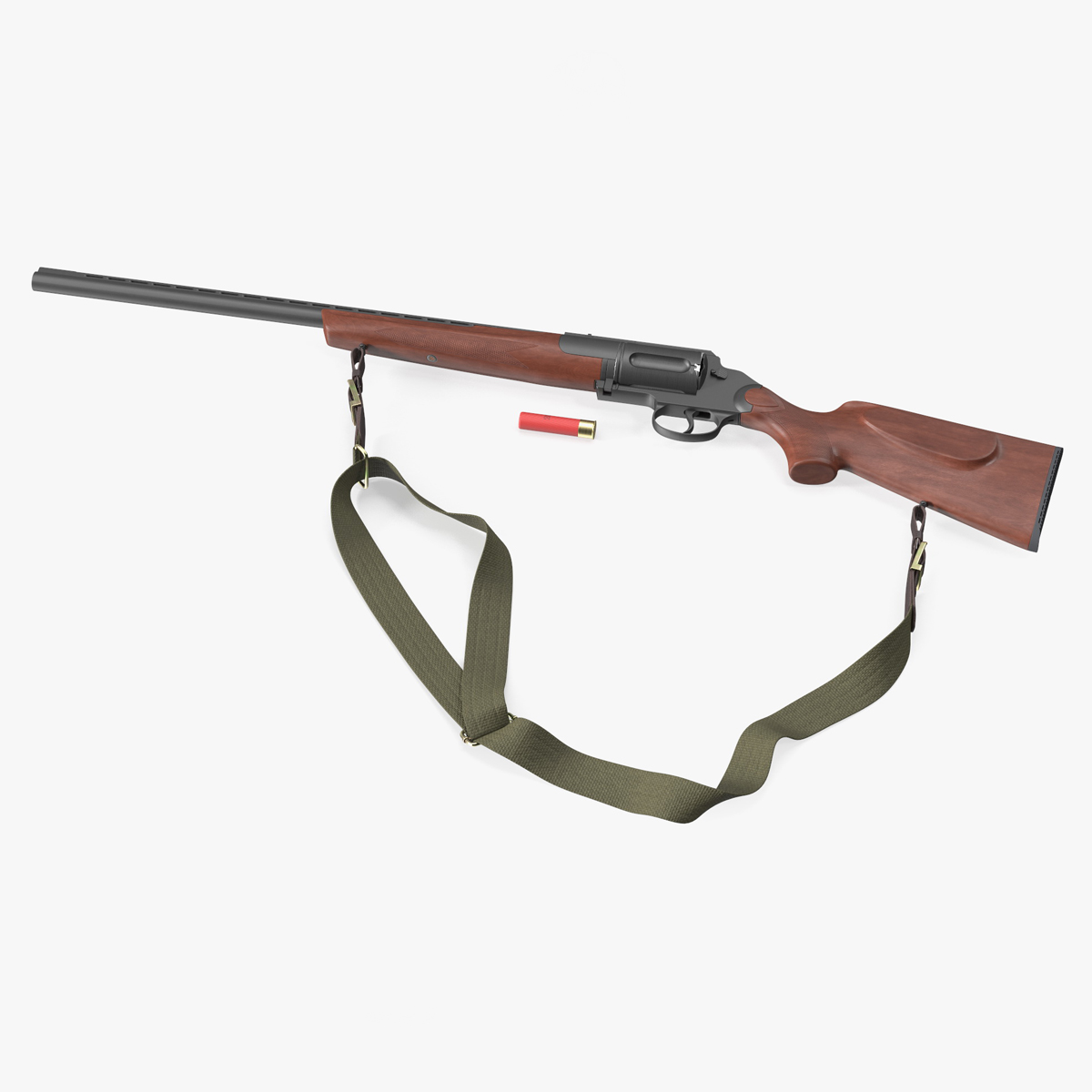 3D Hunting Shotgun MC-255 Wood Rigged for Maya model