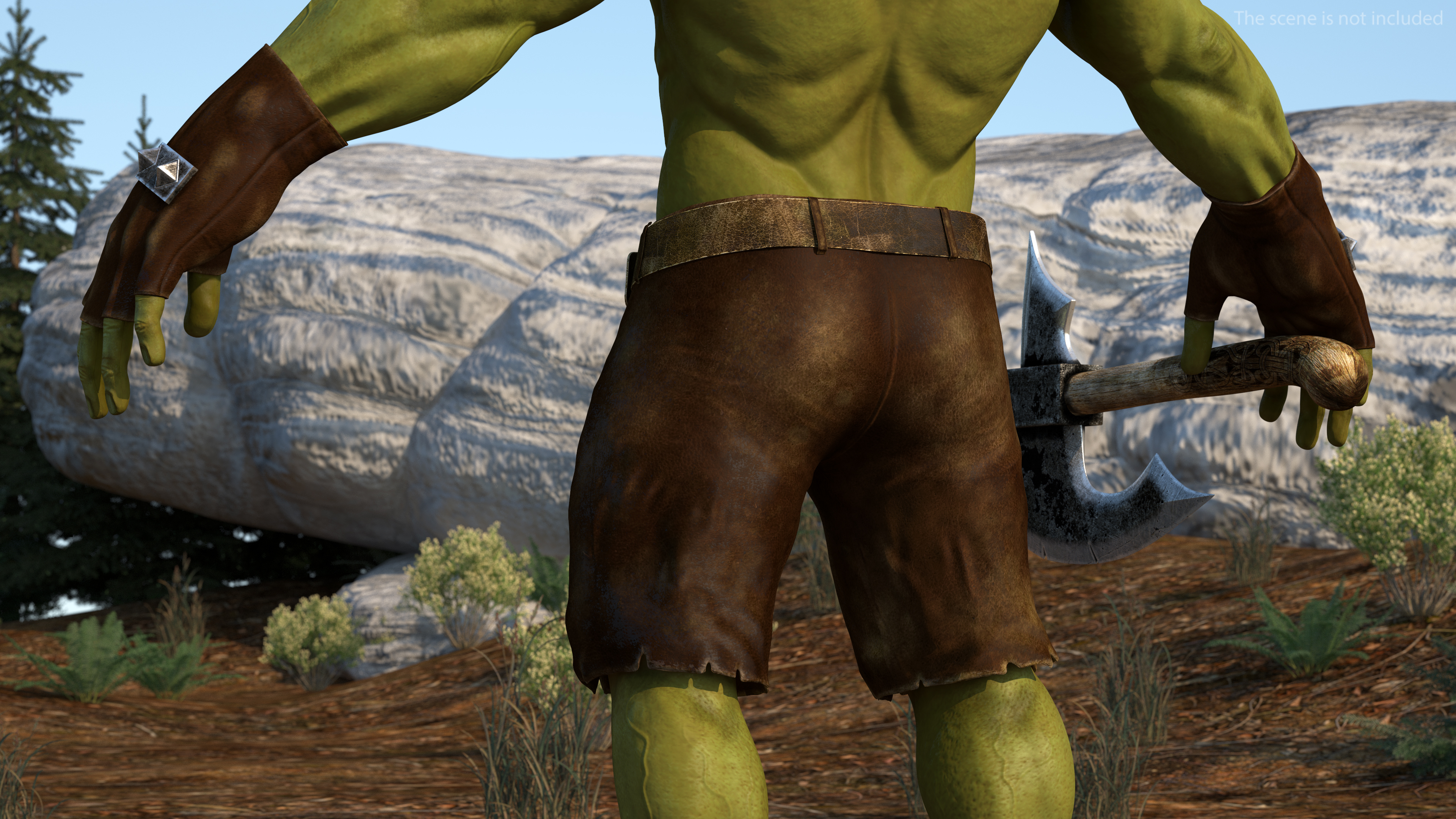3D model Orc Warrior Fur