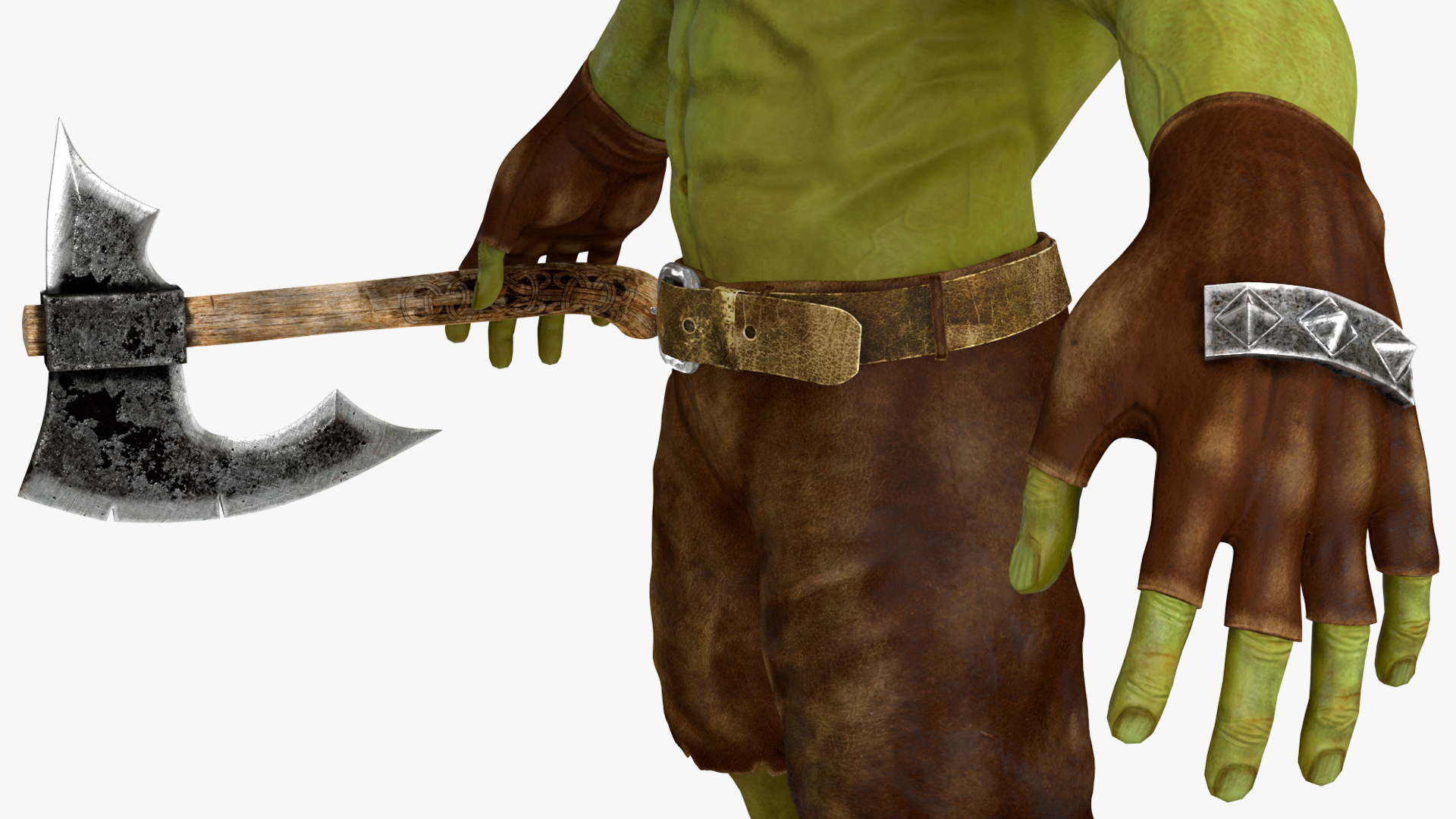 3D model Orc Warrior Fur