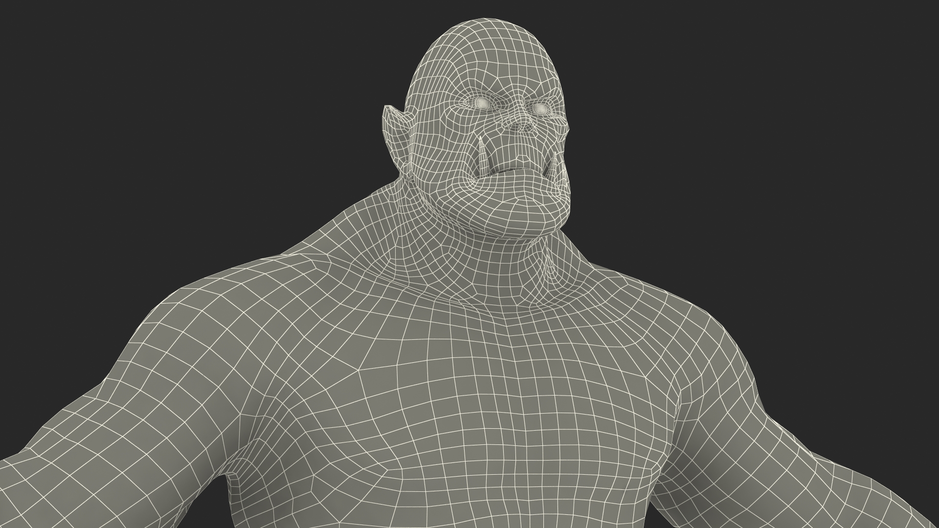 3D model Orc Warrior Fur