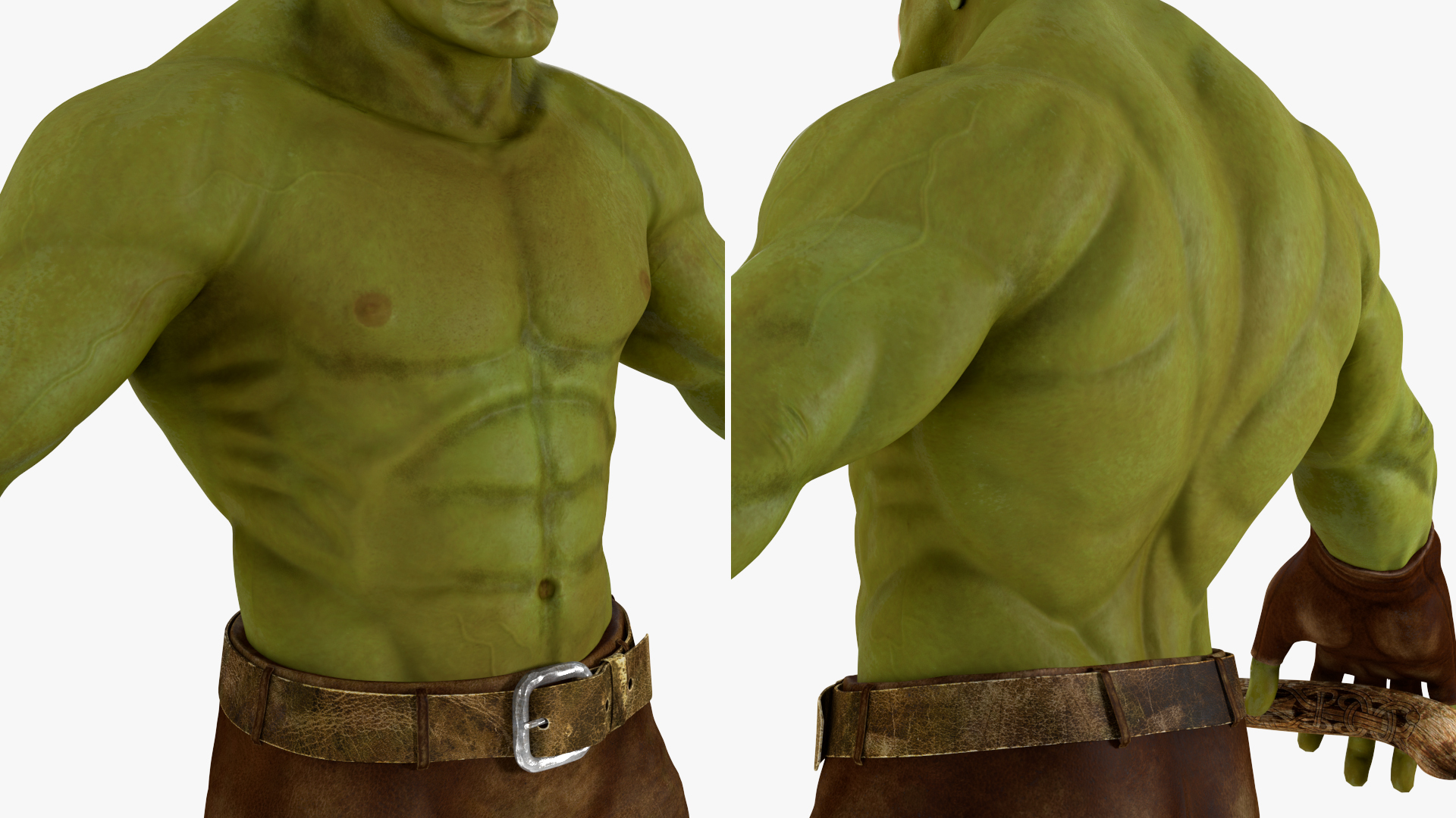 3D model Orc Warrior Fur
