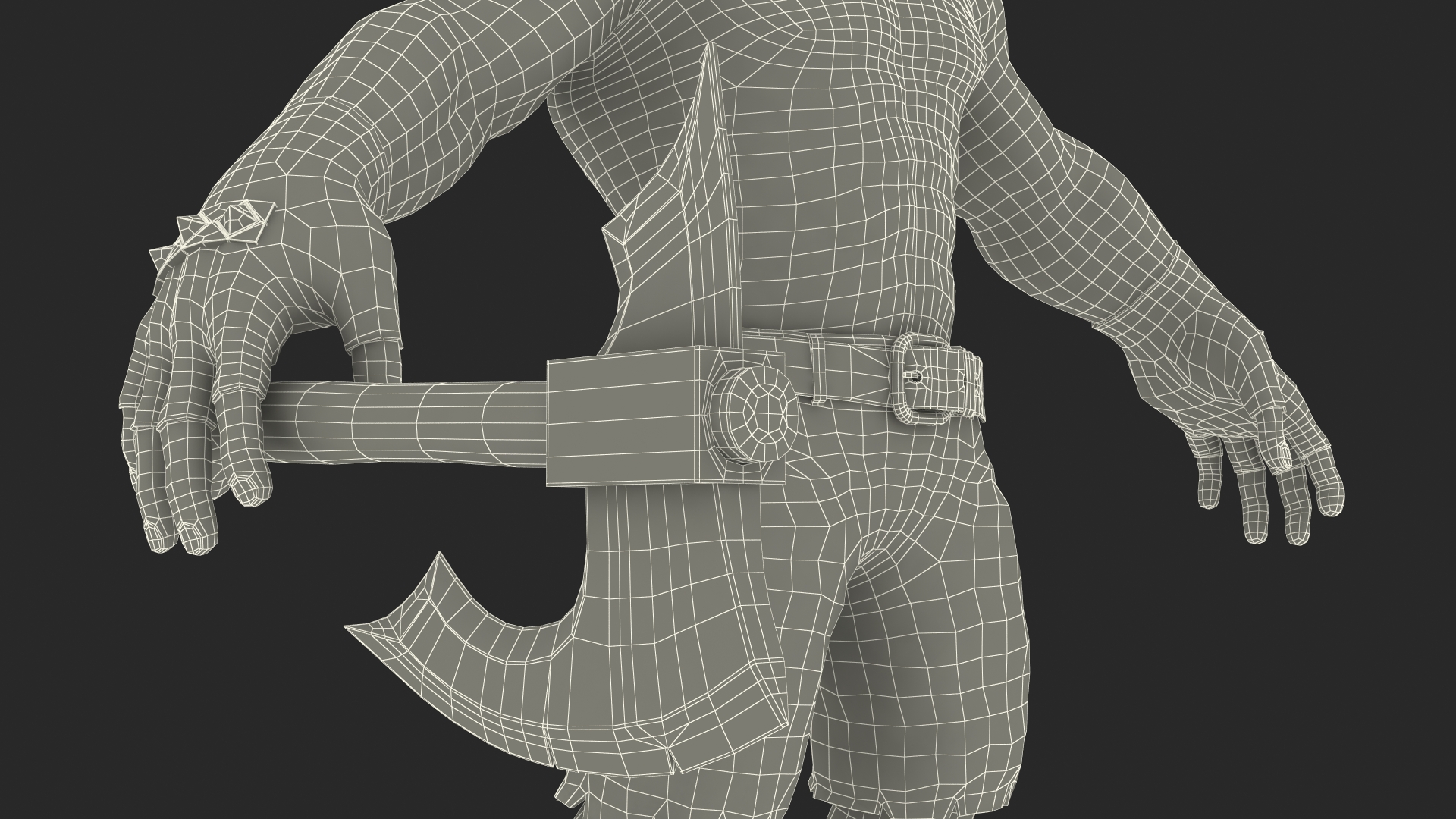 3D model Orc Warrior Fur
