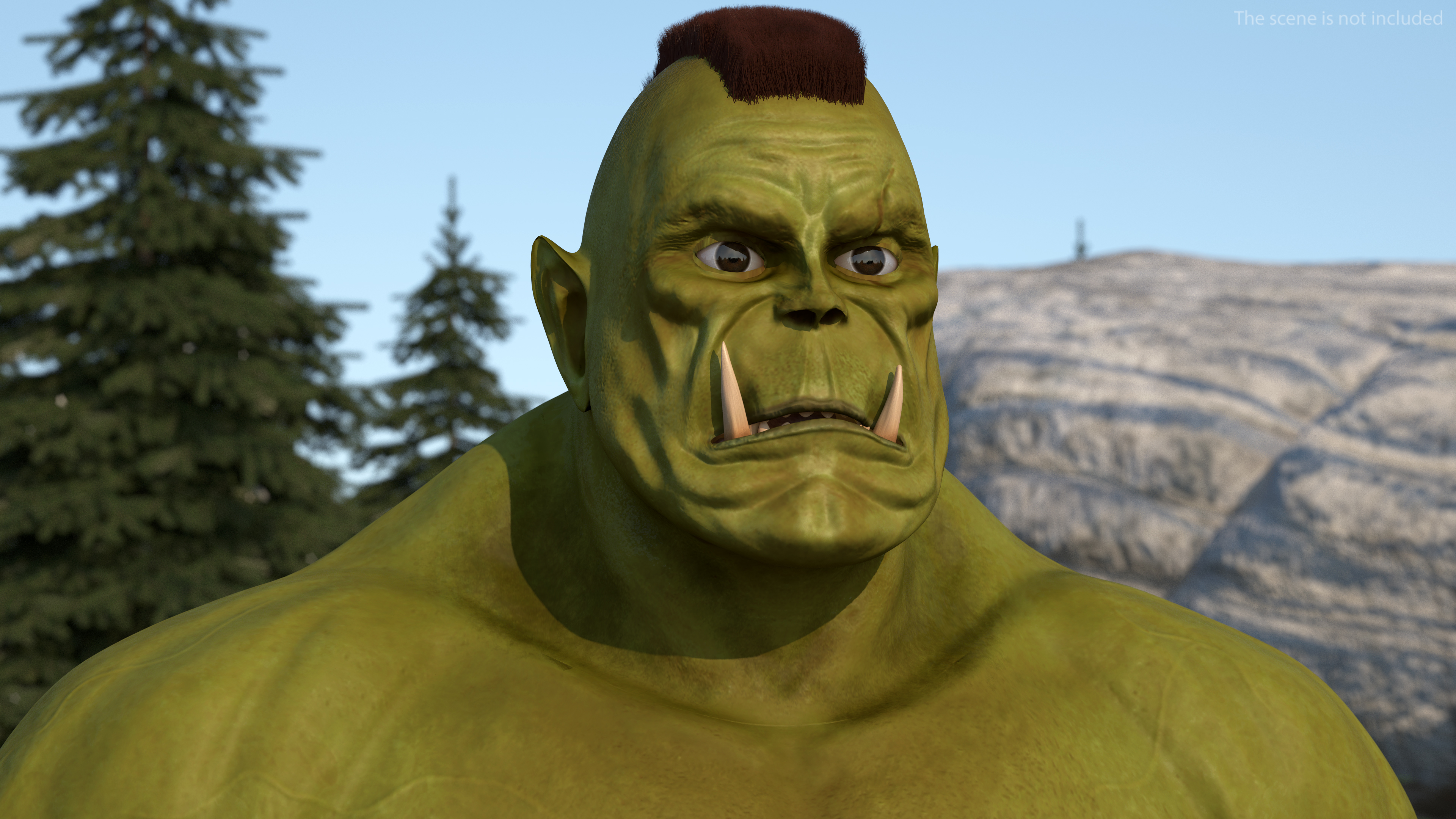 3D model Orc Warrior Fur