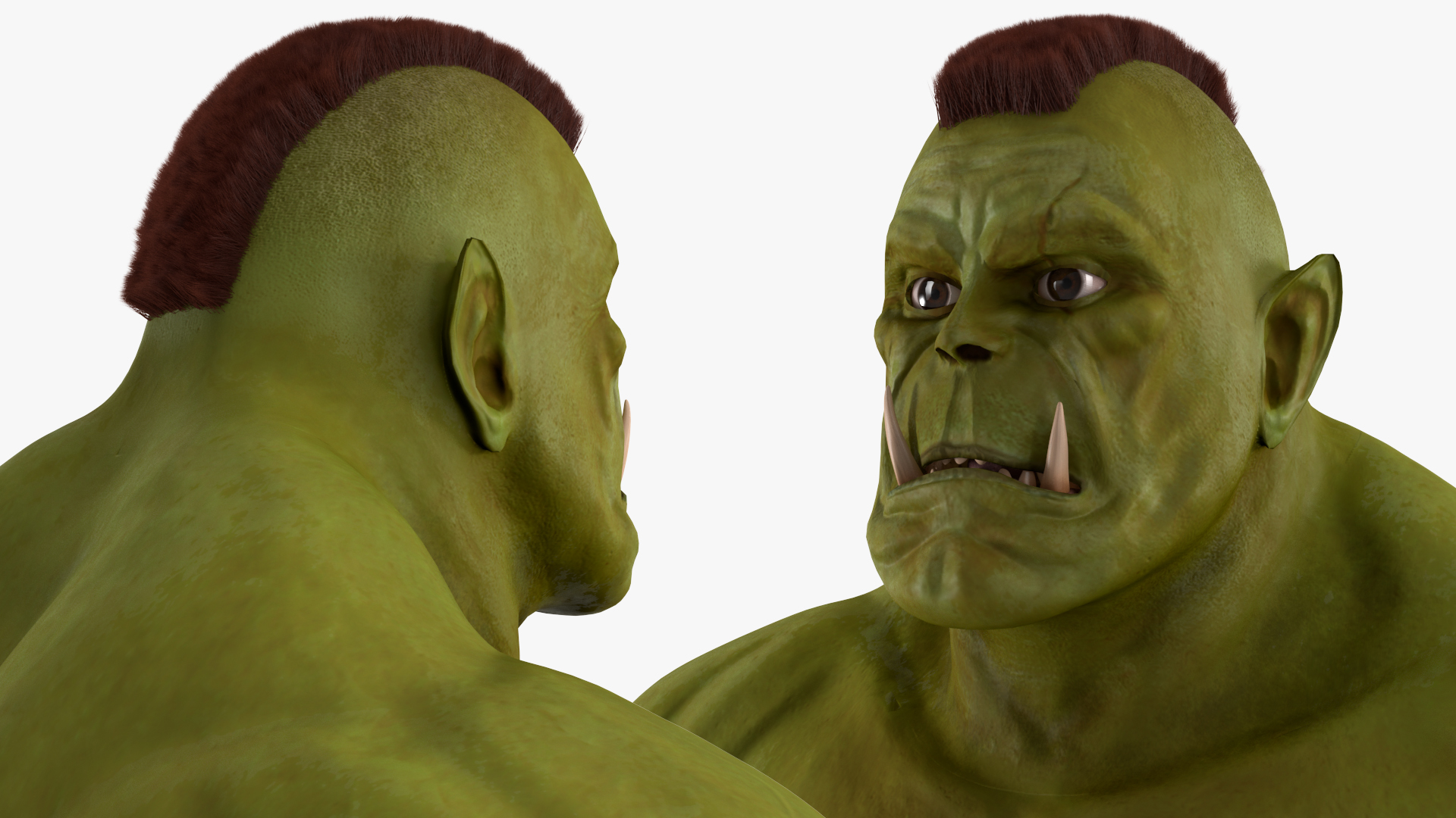 3D model Orc Warrior Fur