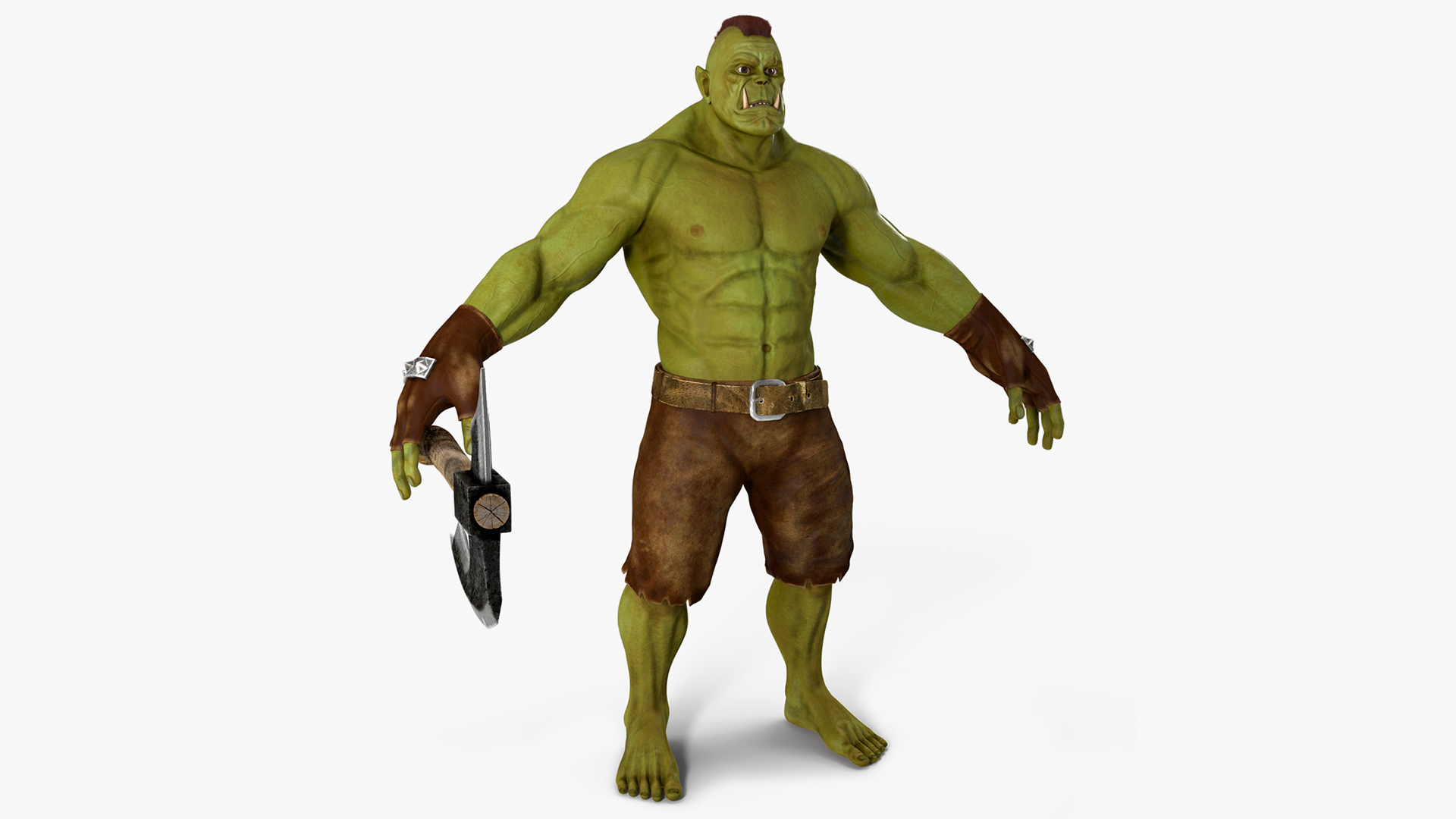 3D model Orc Warrior Fur
