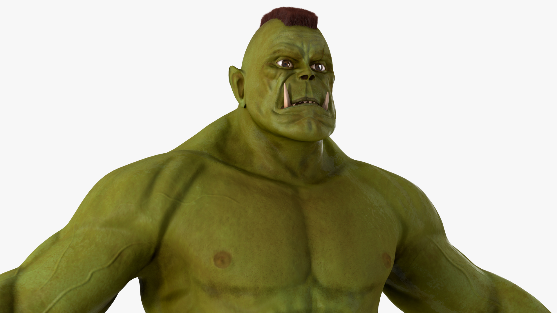 3D model Orc Warrior Fur