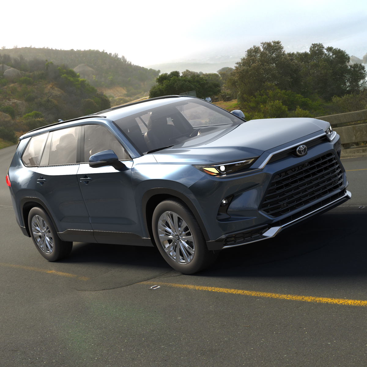 3D model Toyota Grand Highlander 2024 Rigged