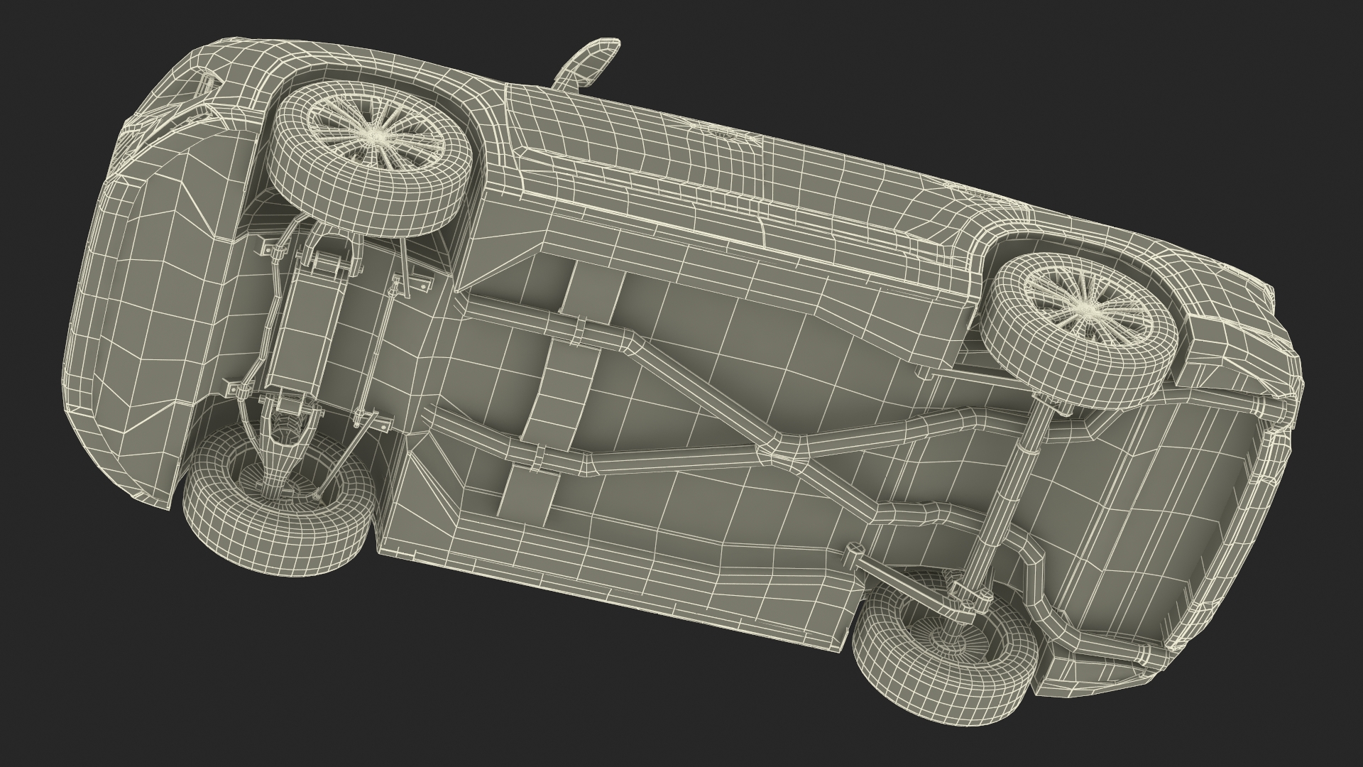 3D model Toyota Grand Highlander 2024 Rigged