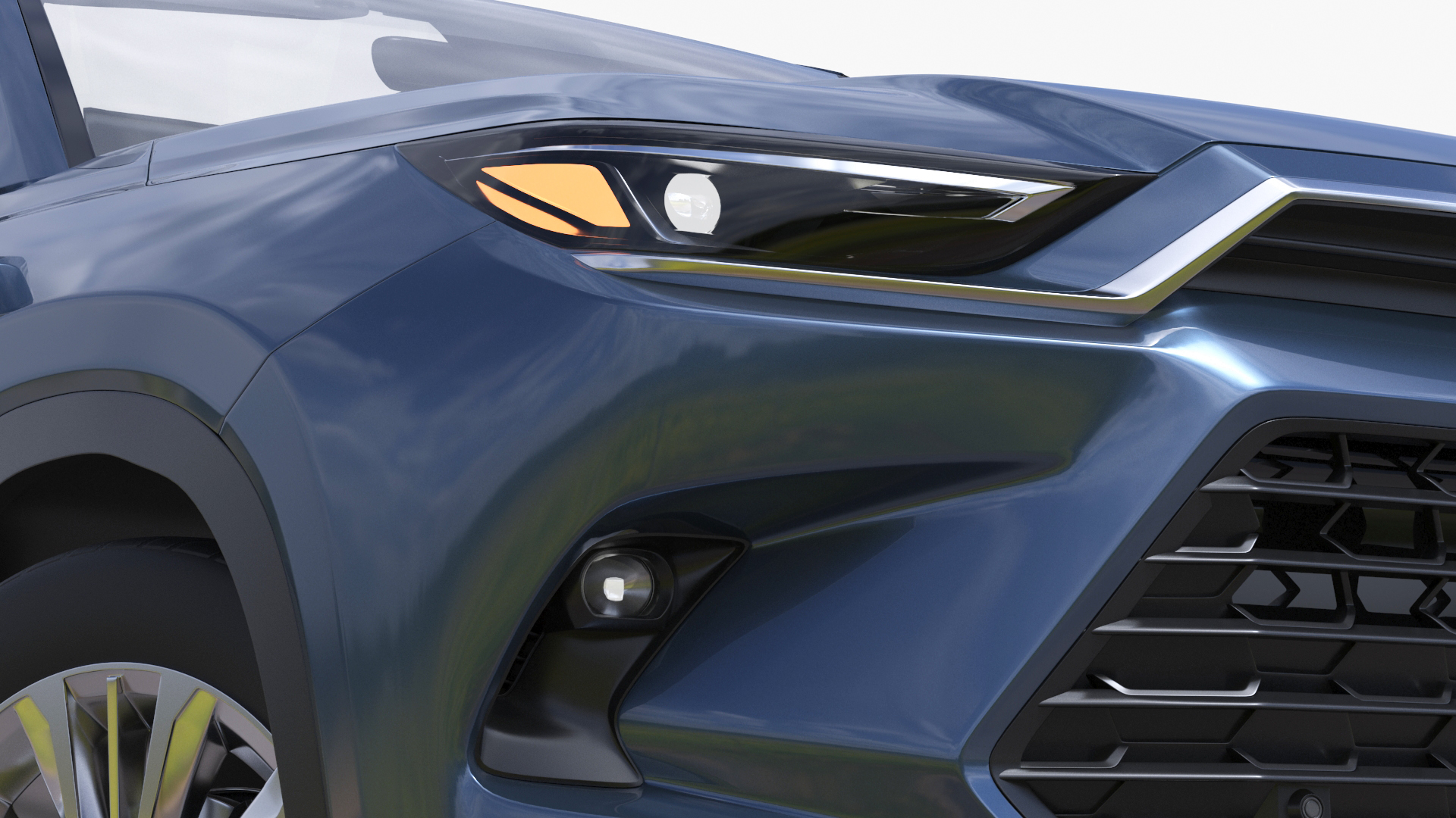 3D model Toyota Grand Highlander 2024 Rigged