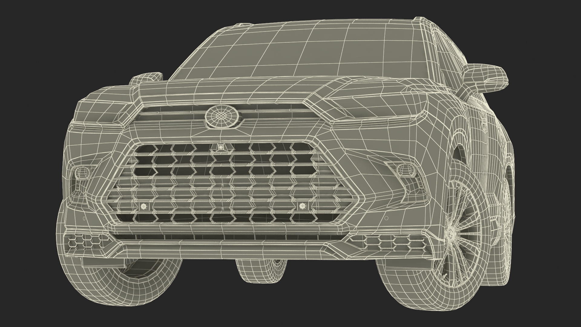 3D model Toyota Grand Highlander 2024 Rigged