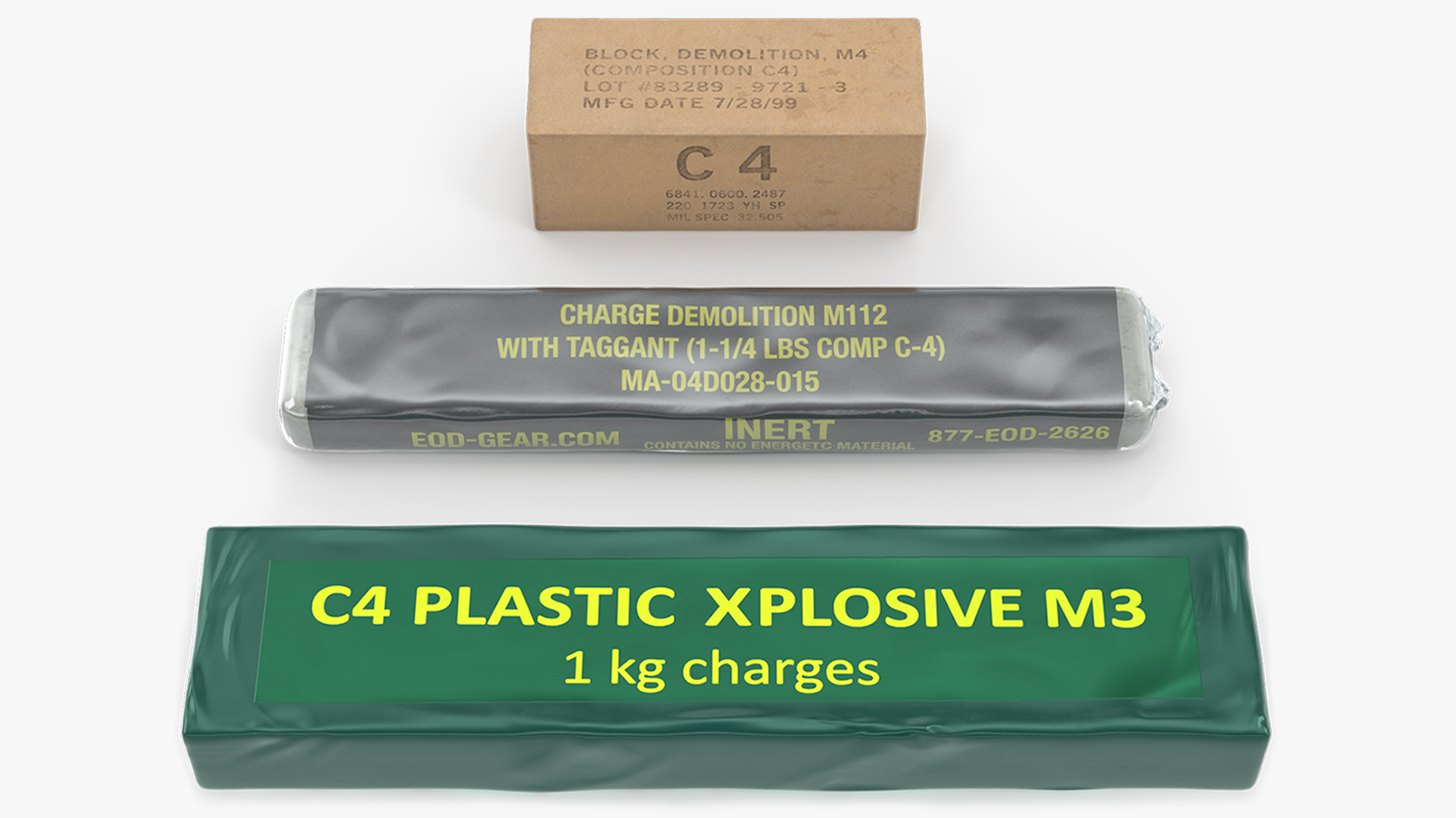 C4 Plastic Explosive Block Set