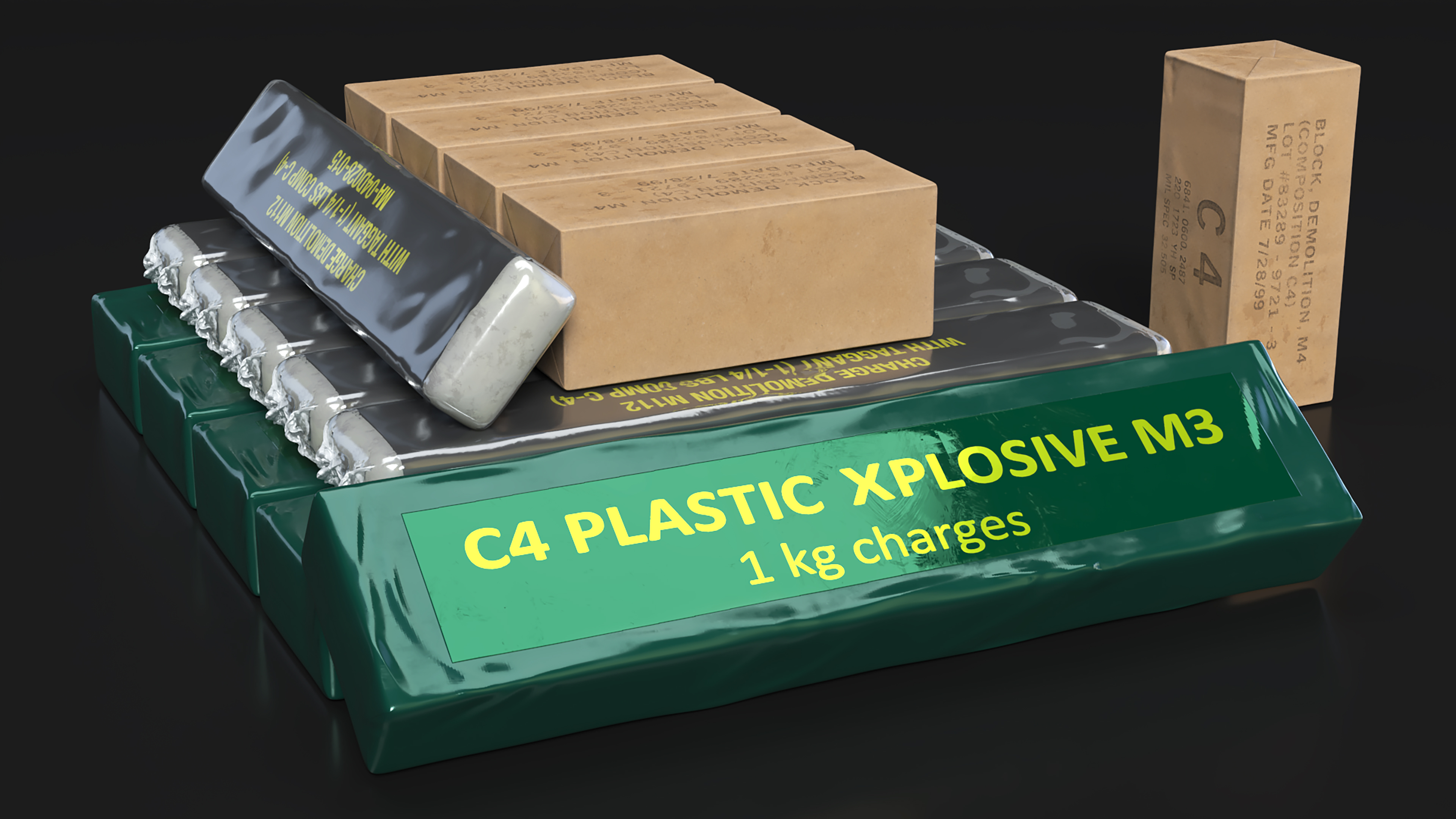 C4 Plastic Explosive Block Set, view 3