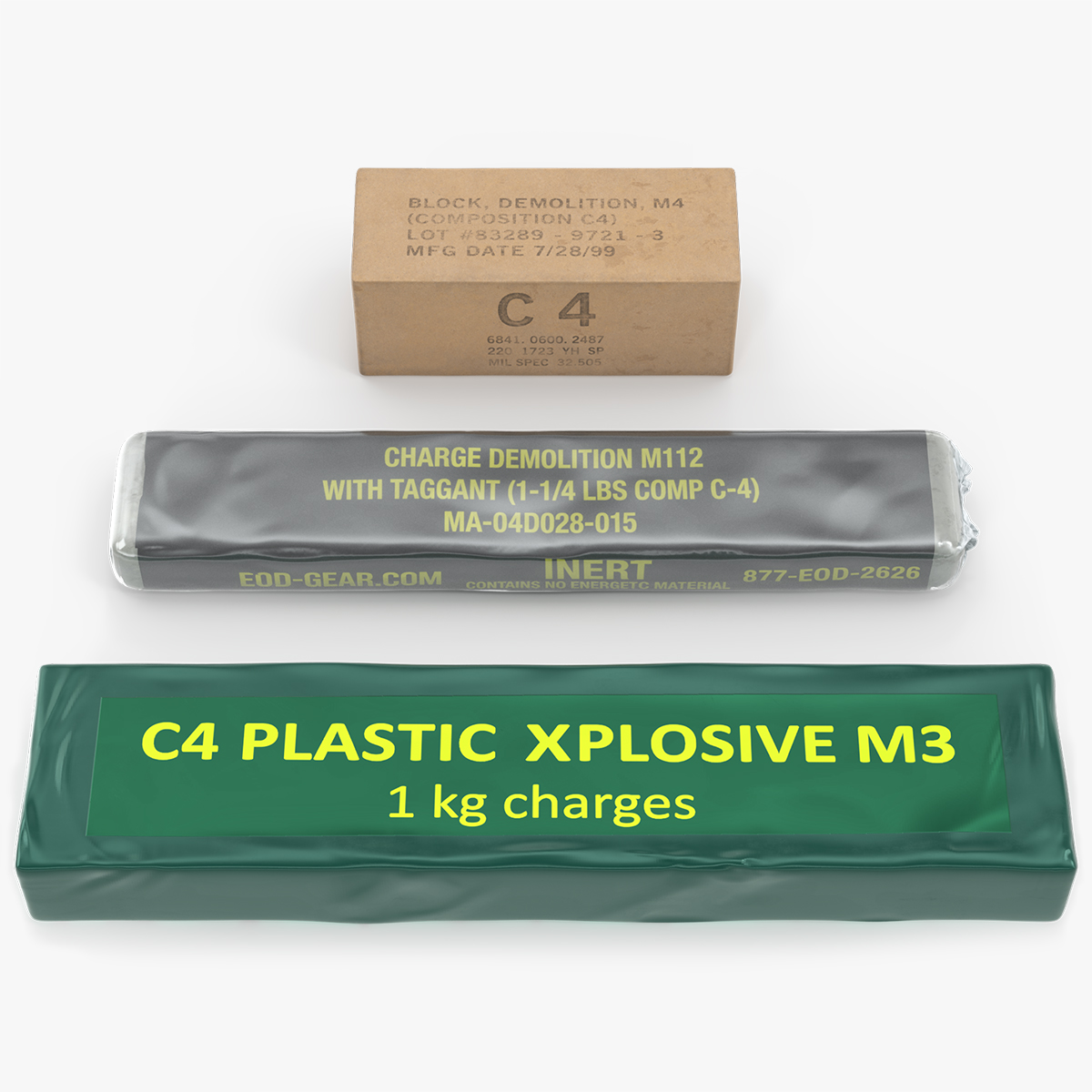 C4 Plastic Explosive Block Set