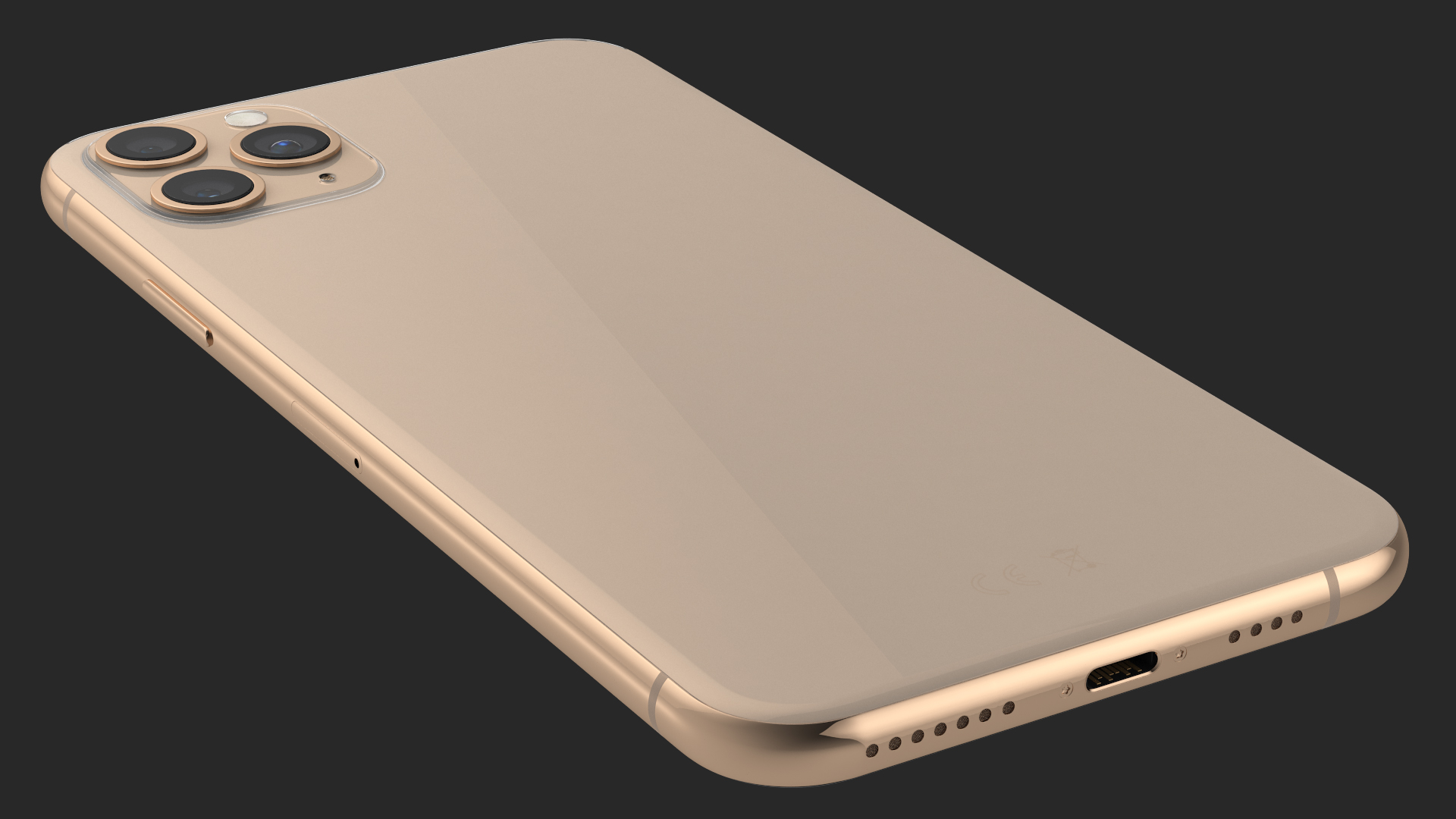 Golden Smartphone 3D