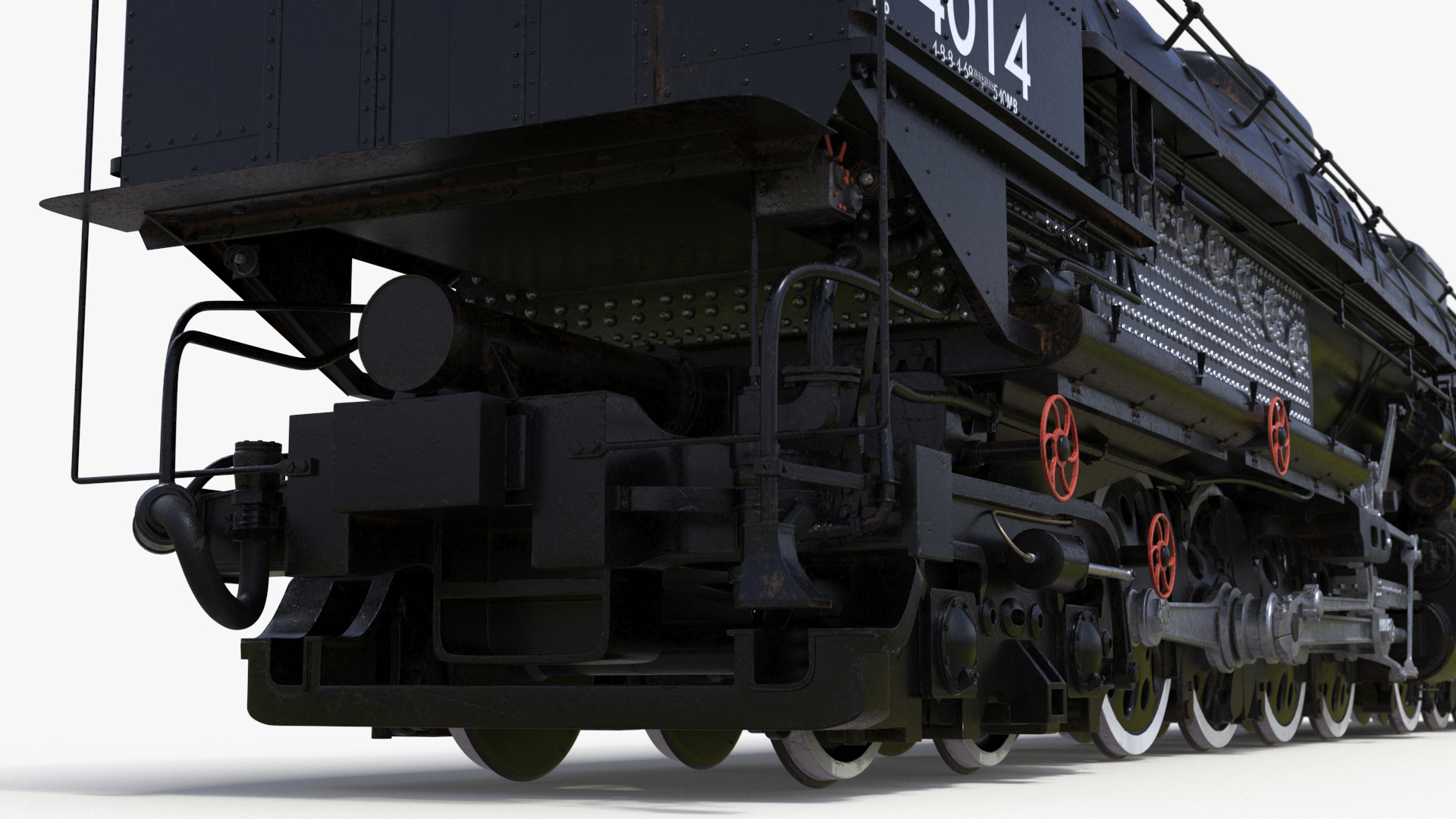 Locomotive Big Boy Rigged for Maya 3D model
