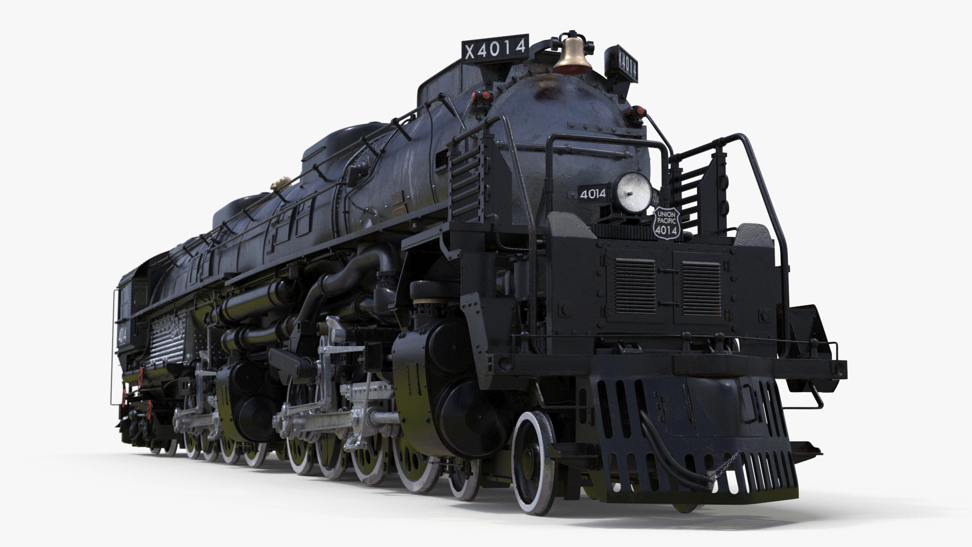 Locomotive Big Boy Rigged for Maya 3D model
